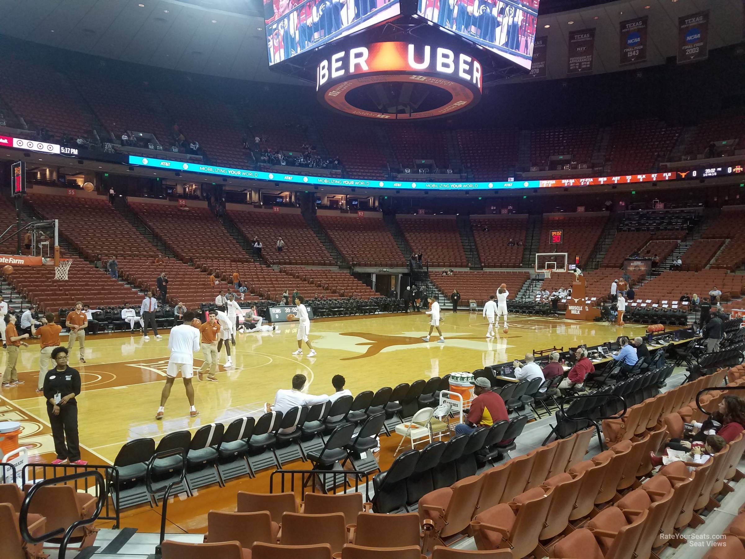 section 47, row 6 seat view  for basketball - frank erwin center
