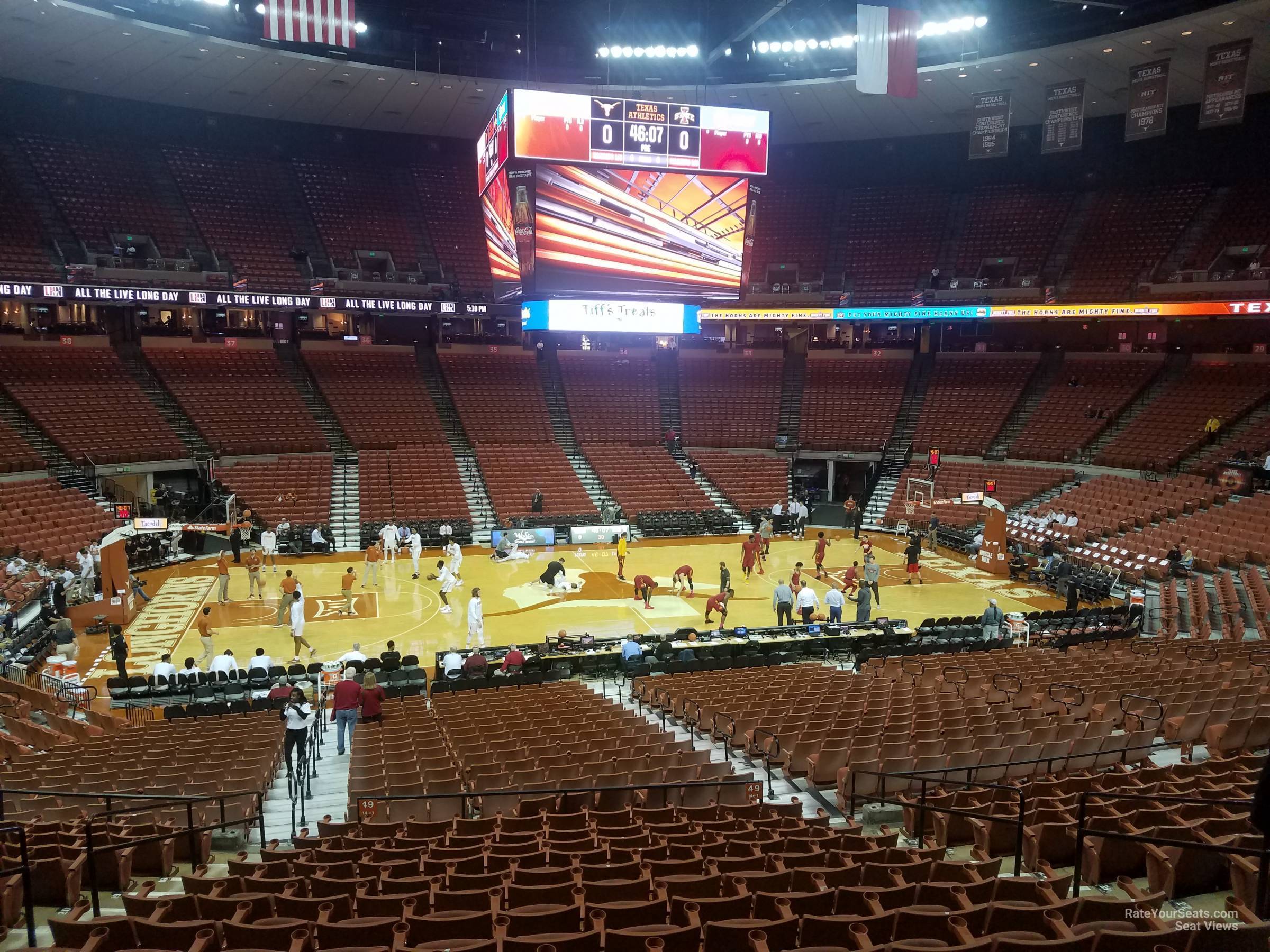 section 49, row 31 seat view  for basketball - frank erwin center