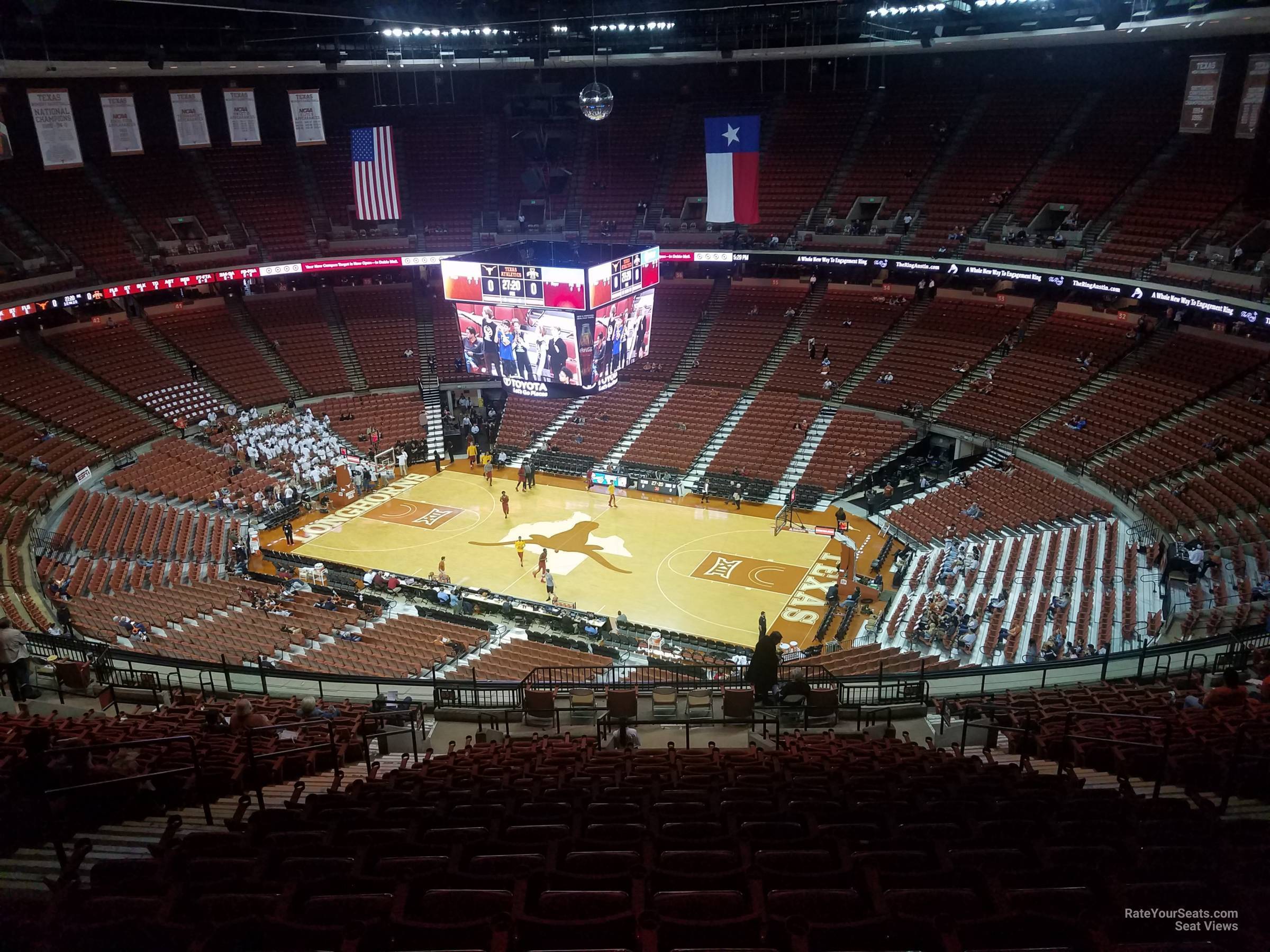 section 63, row 21 seat view  for basketball - frank erwin center