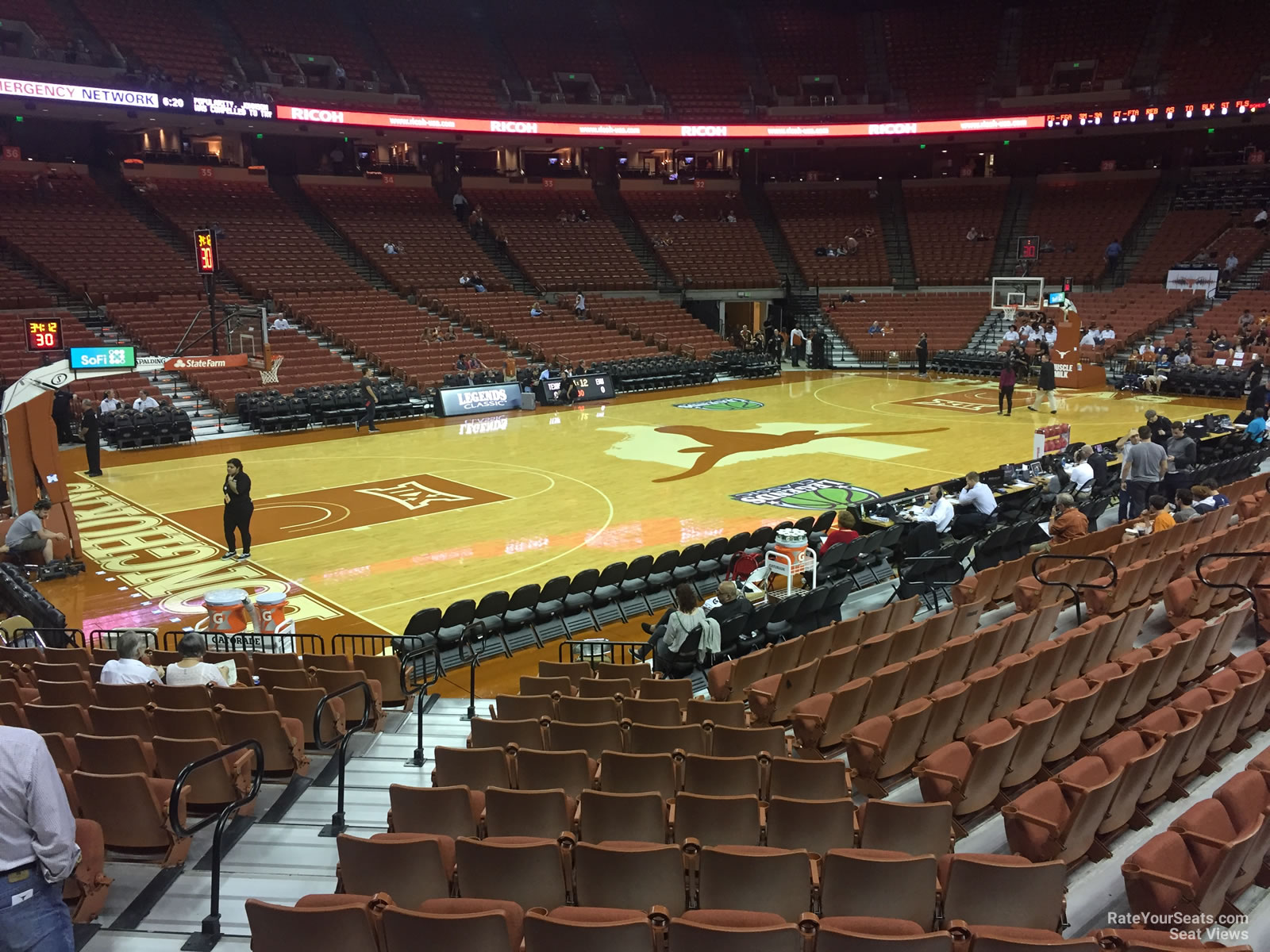 section 47, row 17 seat view  for basketball - frank erwin center
