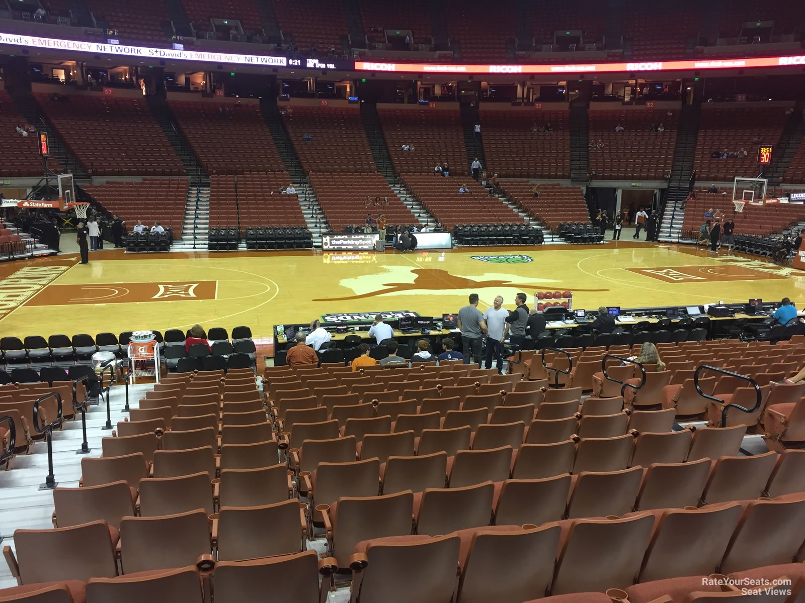 section 49, row 17 seat view  for basketball - frank erwin center