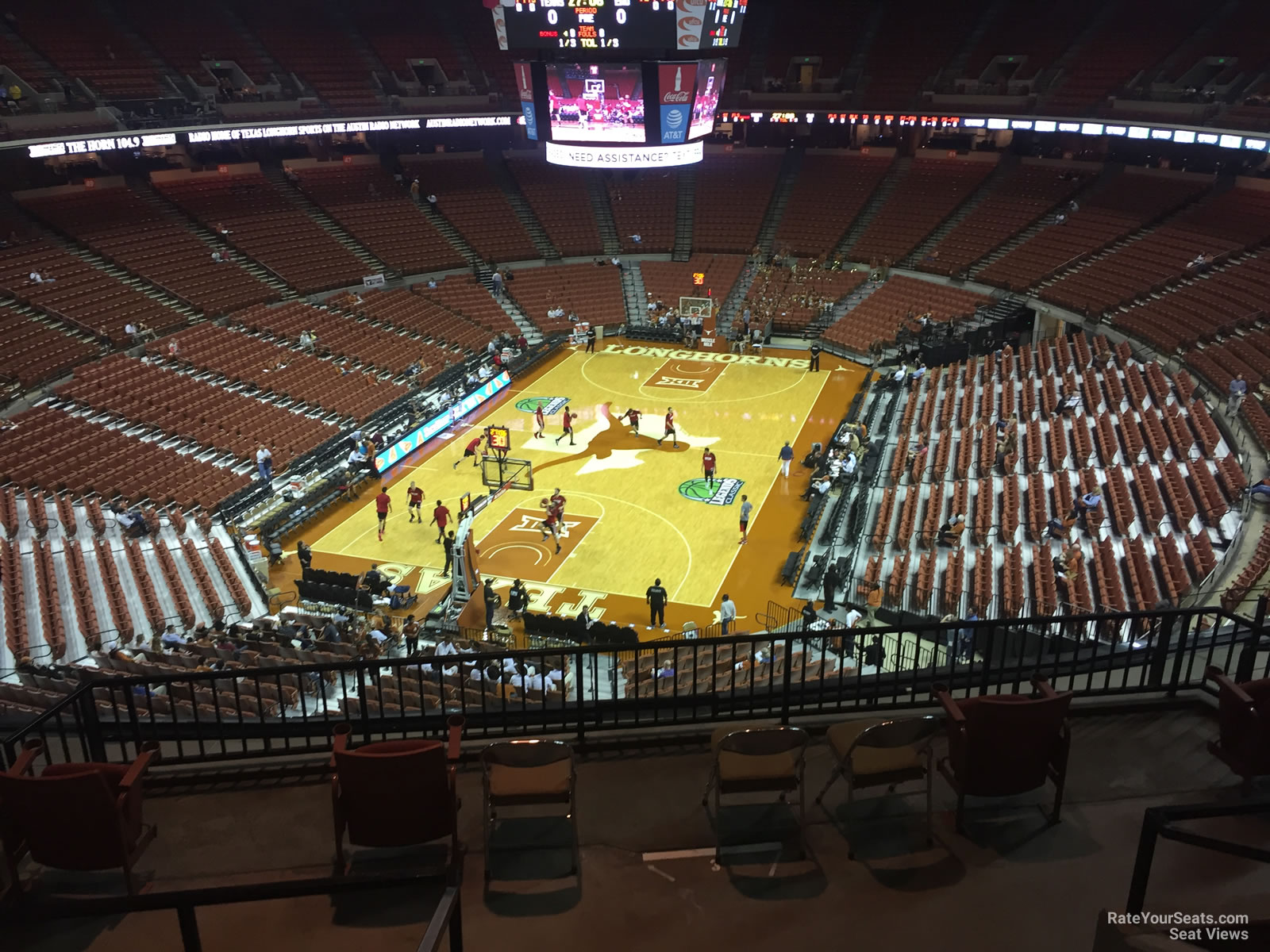 section 71, row 8 seat view  for basketball - frank erwin center