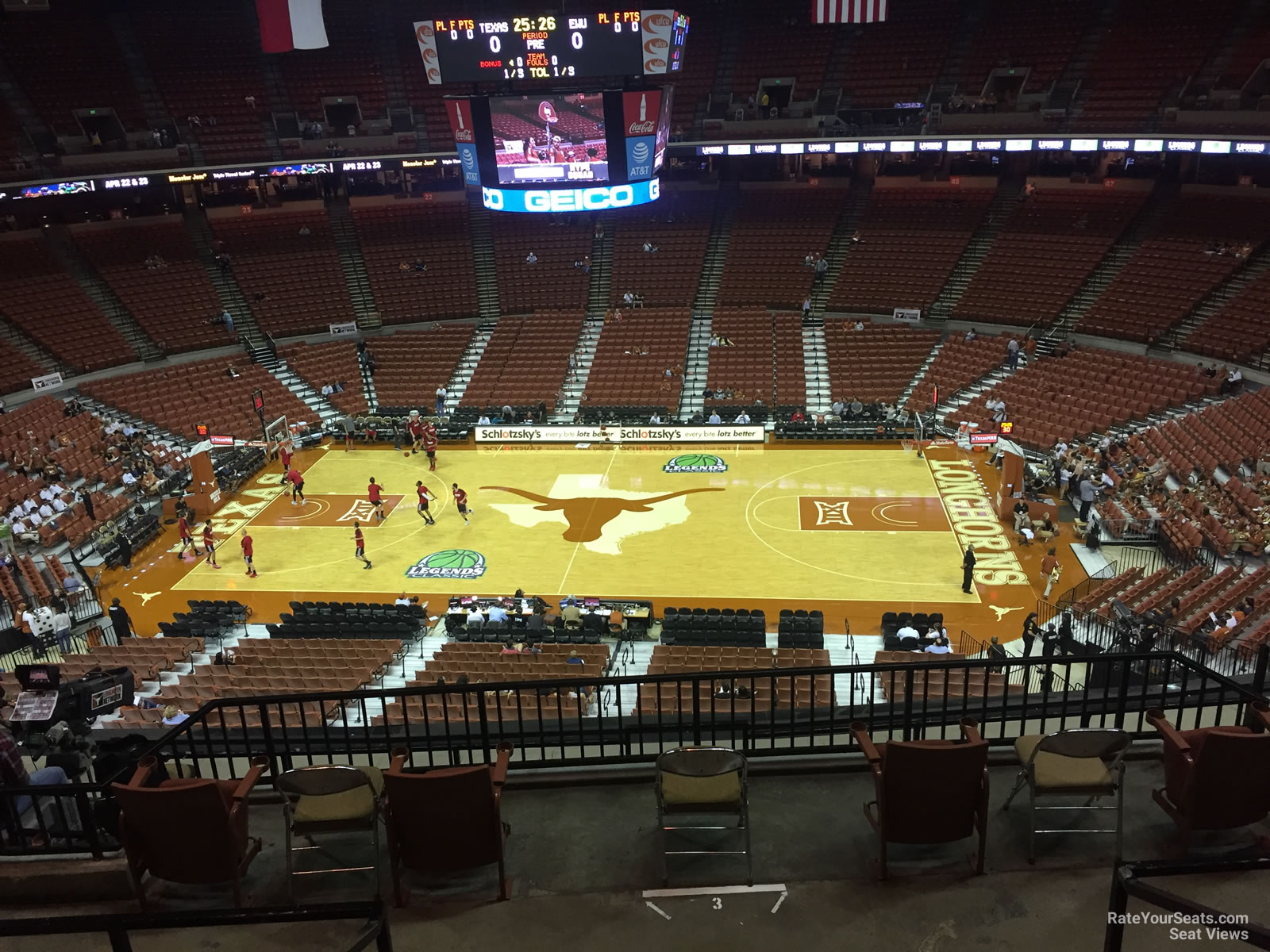 section 79, row 8 seat view  for basketball - frank erwin center