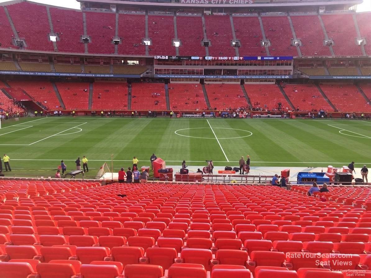 section 102, row 30 seat view  for soccer - arrowhead stadium