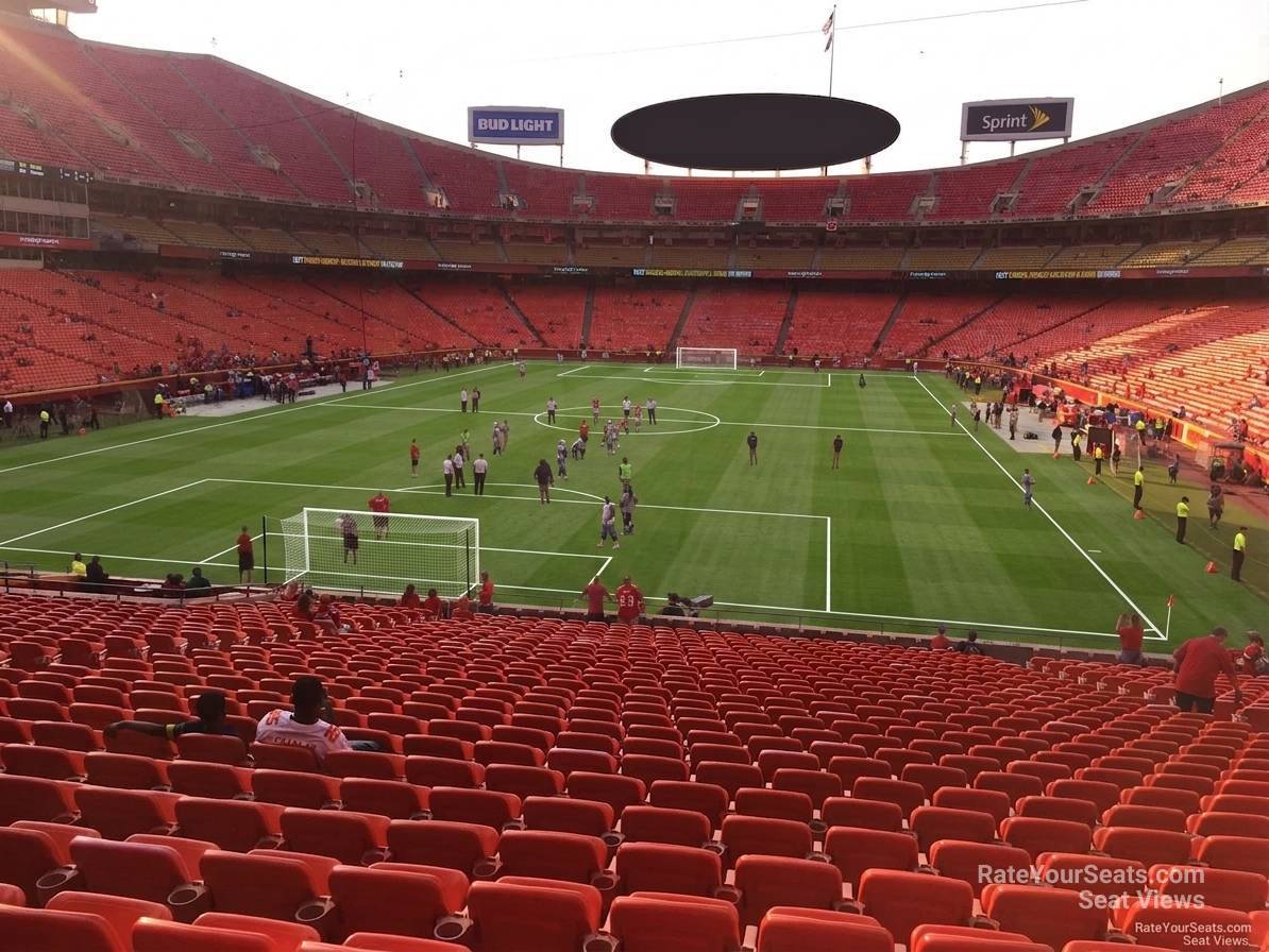 section 109, row 30 seat view  for soccer - arrowhead stadium