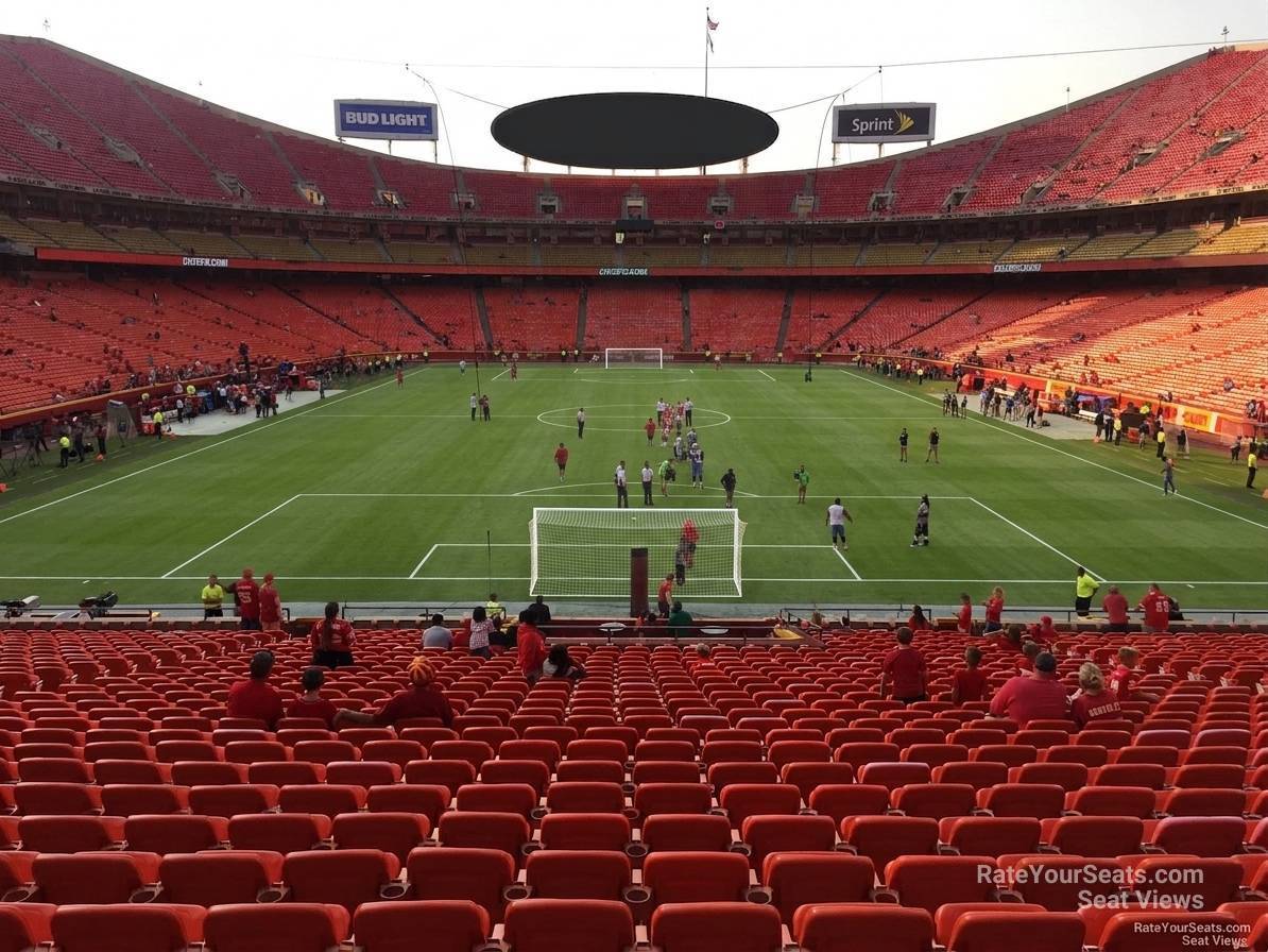 section 110, row 30 seat view  for soccer - arrowhead stadium