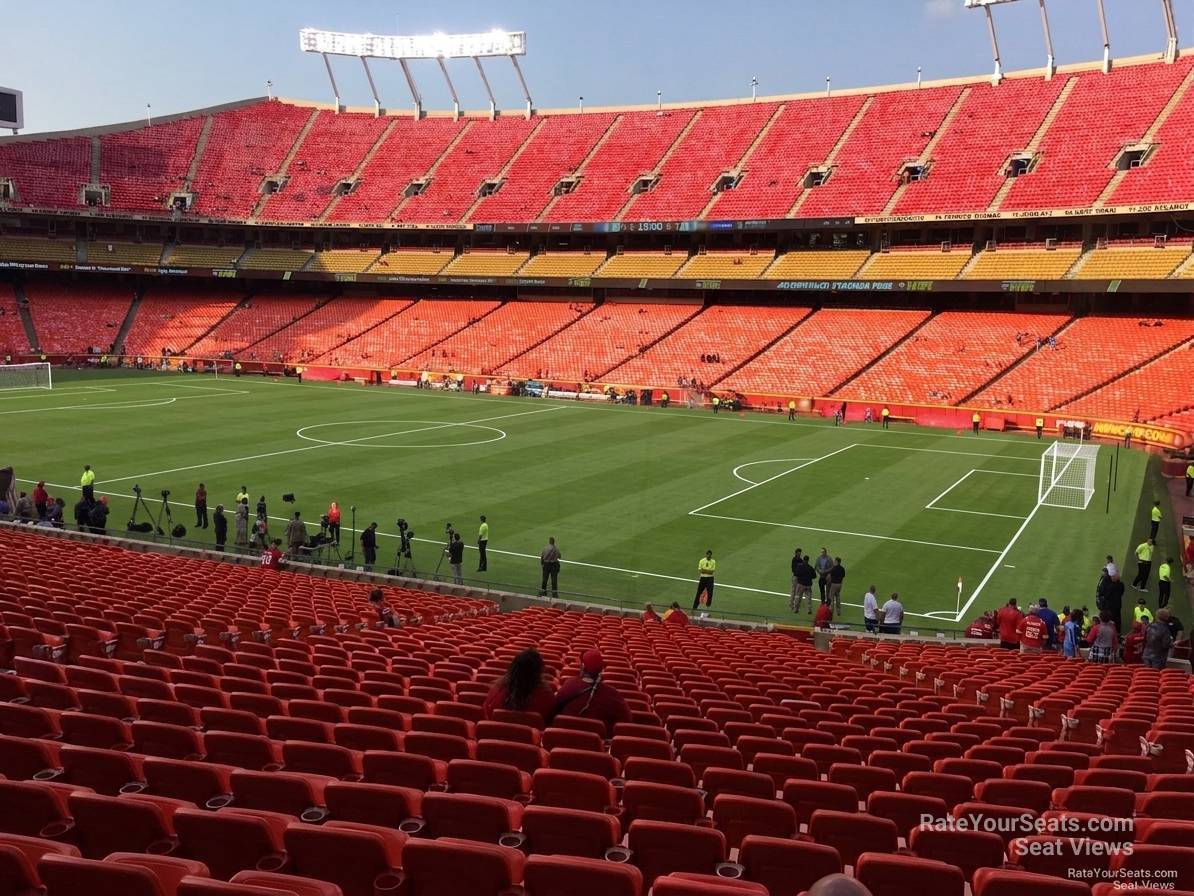 section 115, row 30 seat view  for soccer - arrowhead stadium