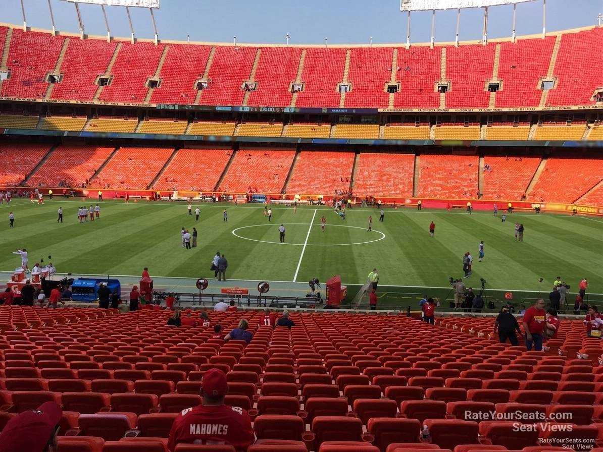 section 118, row 30 seat view  for soccer - arrowhead stadium
