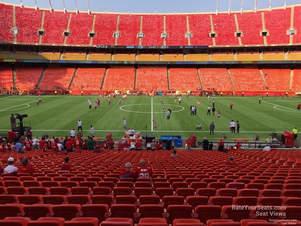 section 119, row 30 seat view  for soccer - arrowhead stadium
