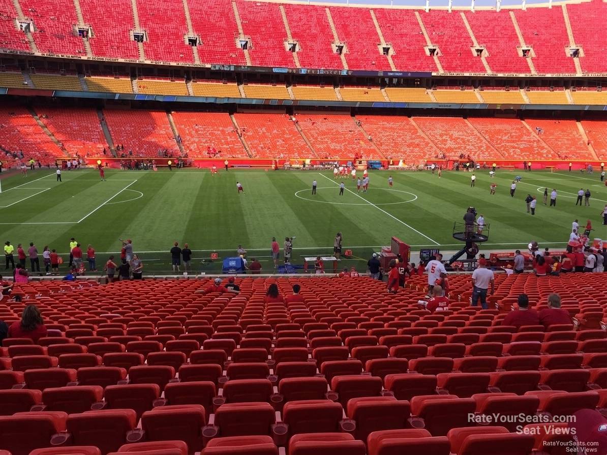 Seat View for GEHA Field at Arrowhead Stadium Section 121, Row 30