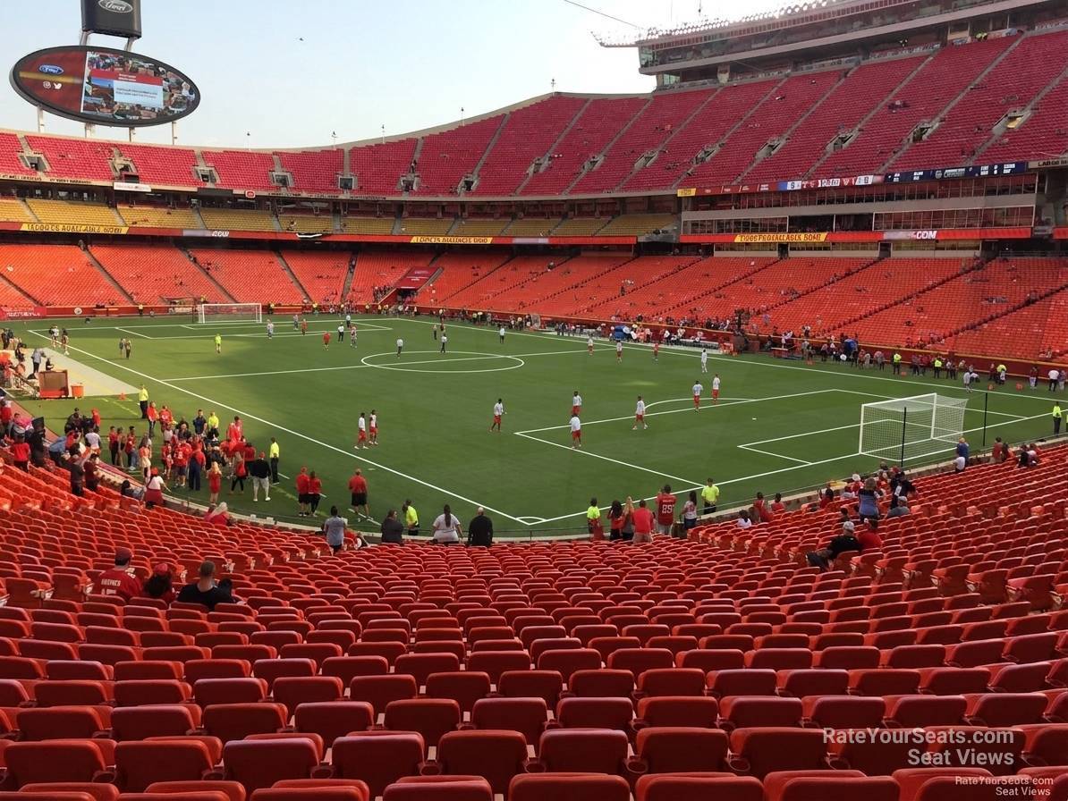 section 131, row 30 seat view  for soccer - arrowhead stadium