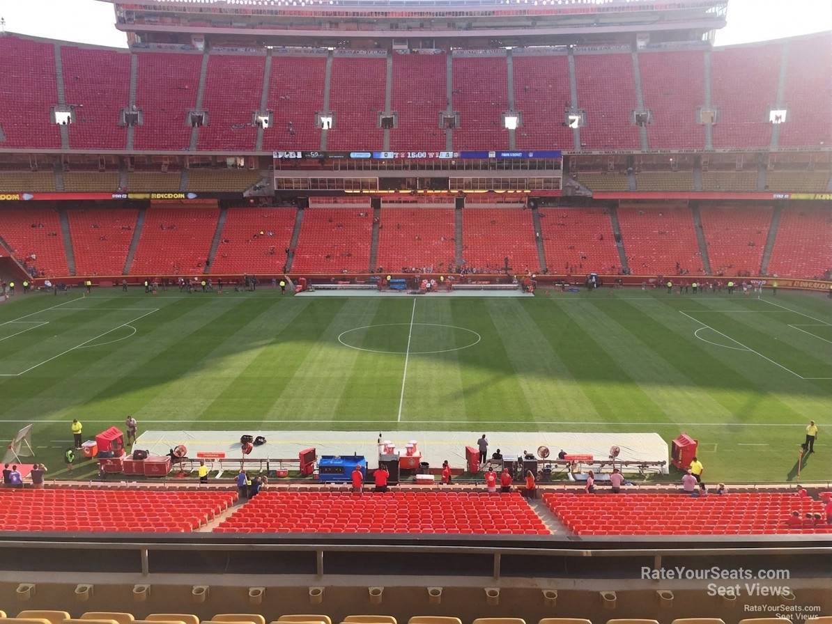section 201, row 7 seat view  for soccer - arrowhead stadium
