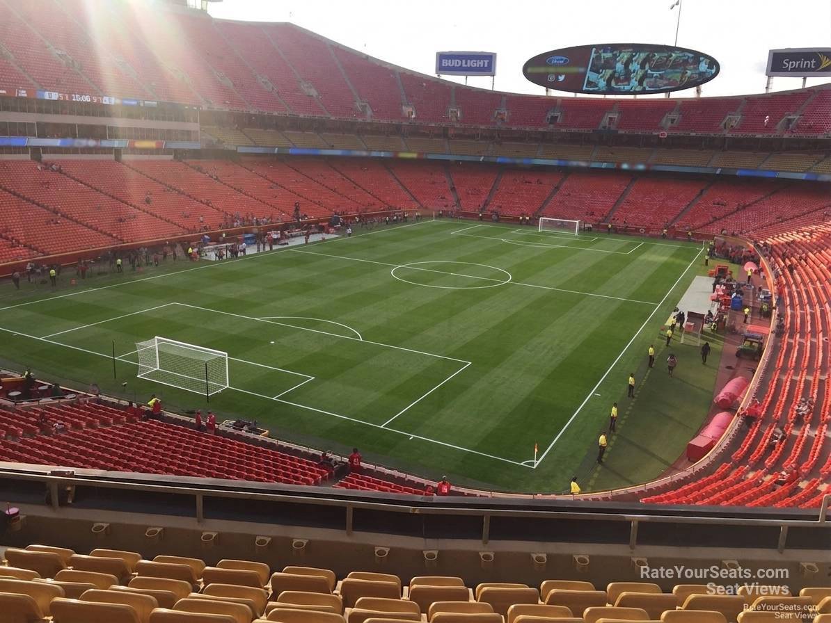 section 210, row 7 seat view  for soccer - arrowhead stadium