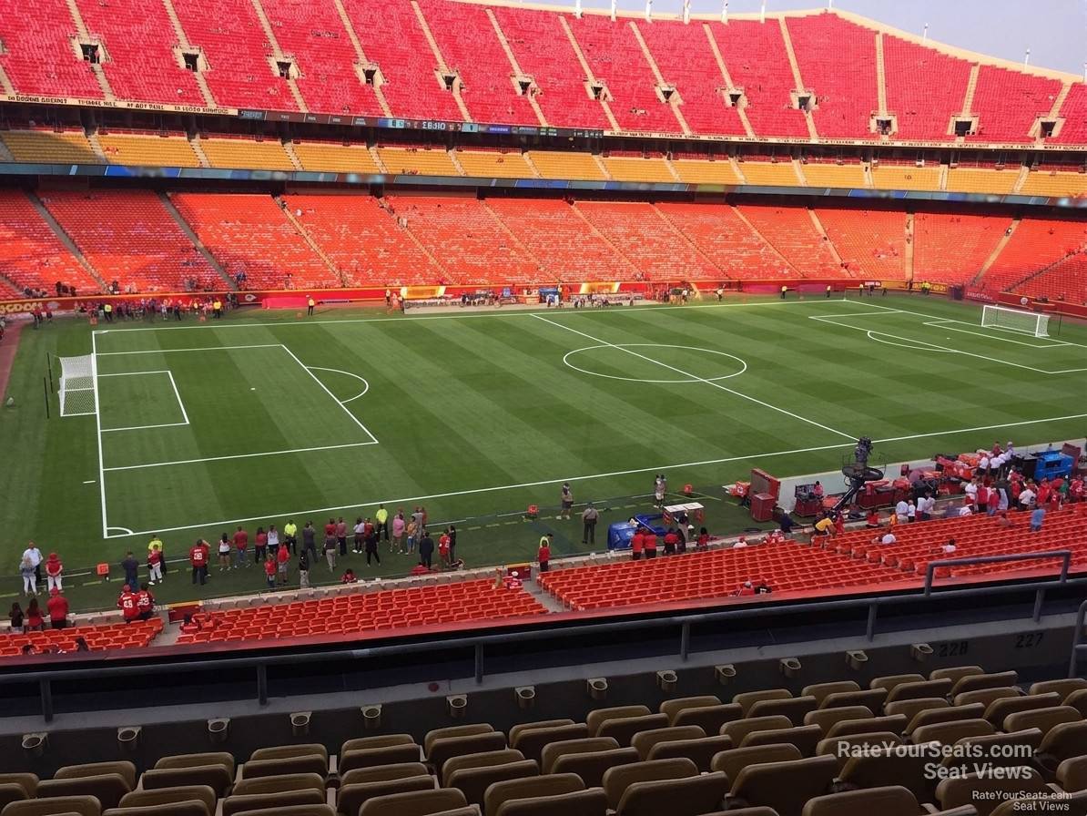 section 228, row 7 seat view  for soccer - arrowhead stadium