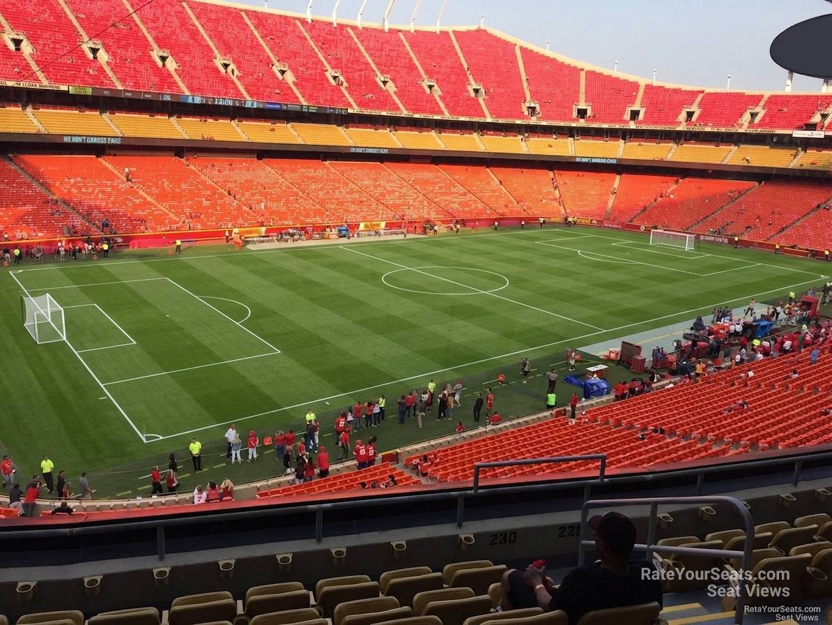 section 230, row 7 seat view  for soccer - arrowhead stadium
