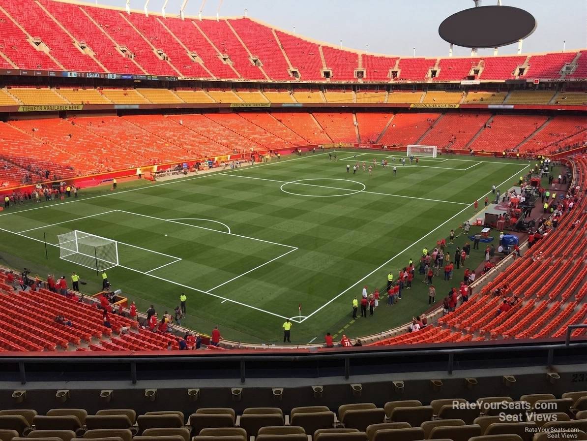 section 232, row 7 seat view  for soccer - arrowhead stadium