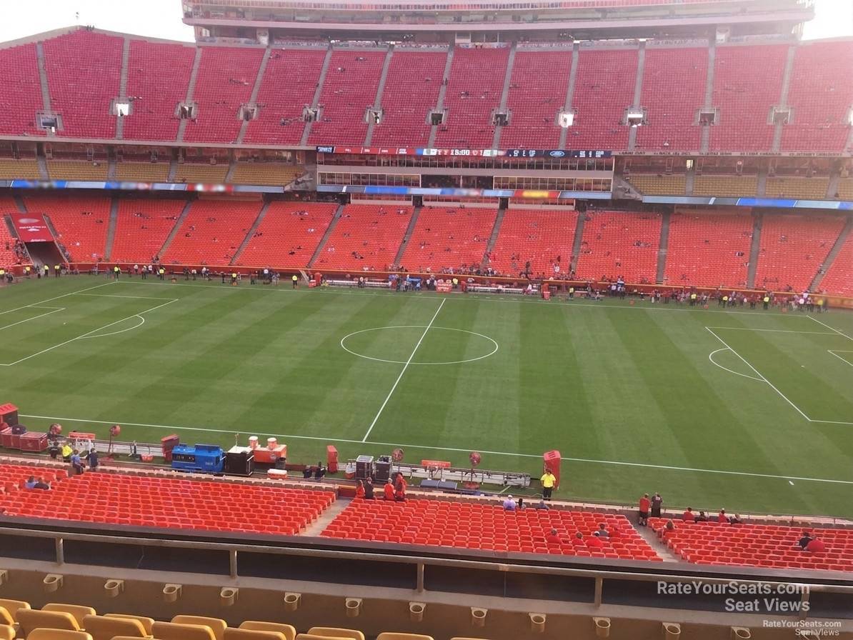 section 246, row 7 seat view  for soccer - arrowhead stadium