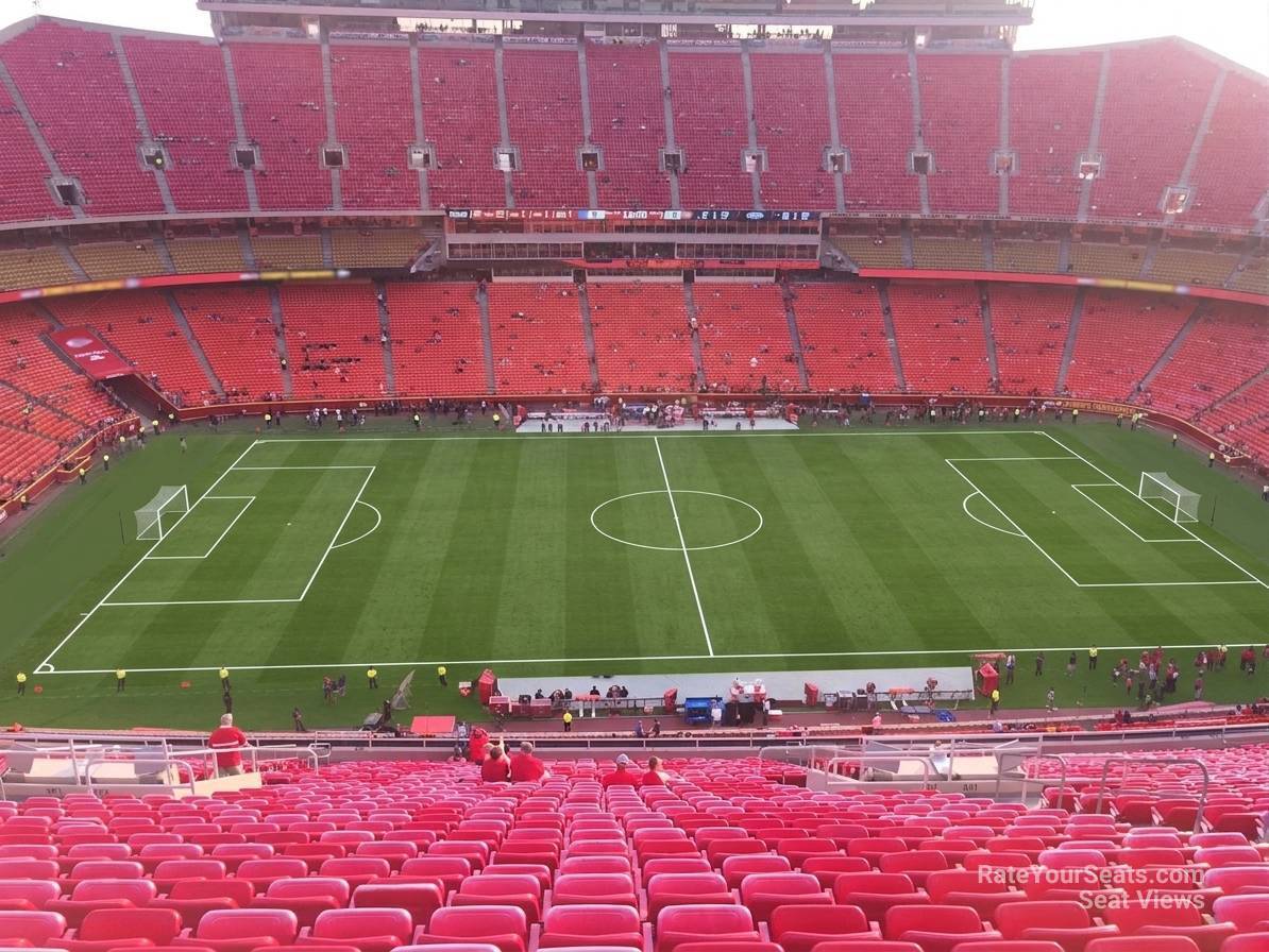 section 302, row 32 seat view  for soccer - arrowhead stadium