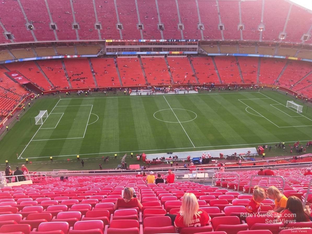 section 303, row 32 seat view  for soccer - arrowhead stadium