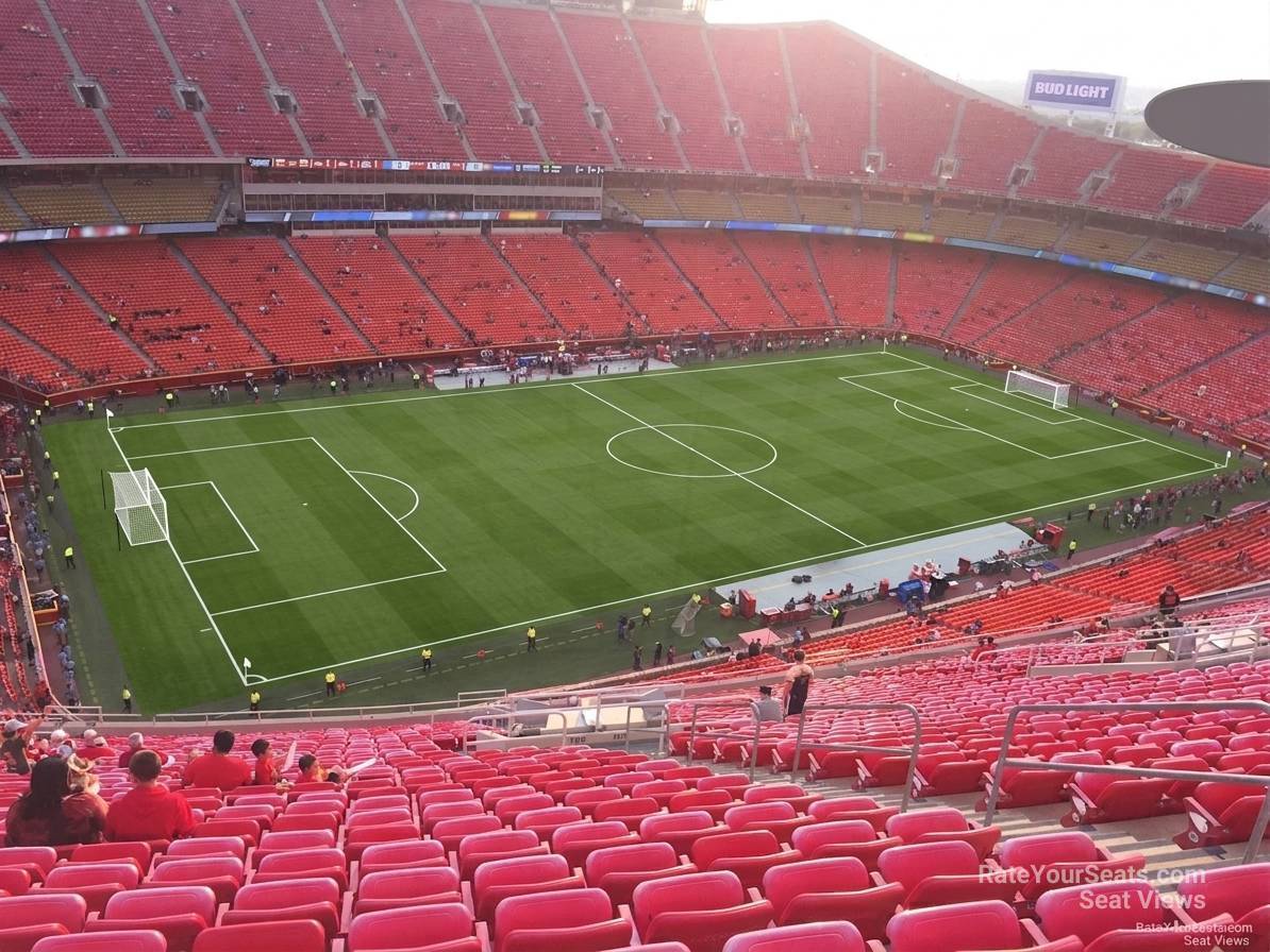 section 306, row 32 seat view  for soccer - arrowhead stadium