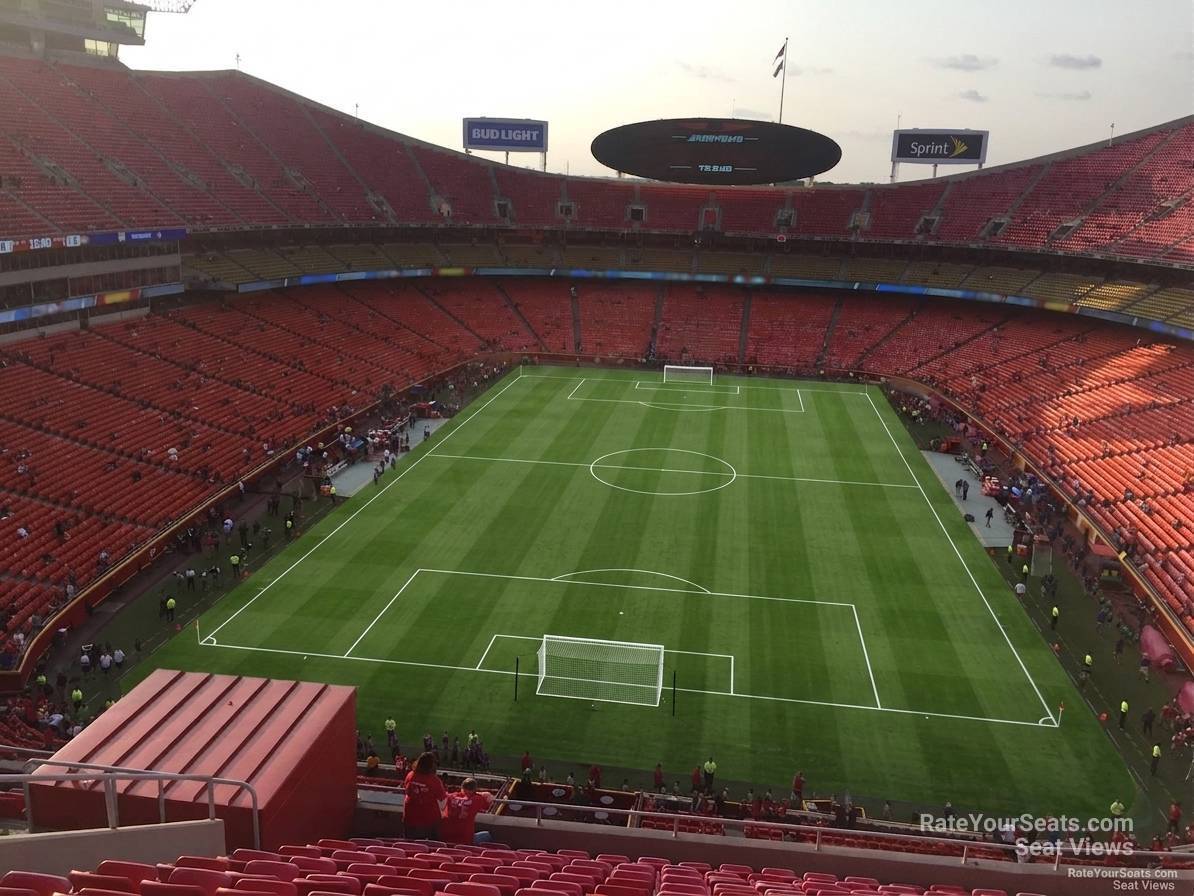 section 312, row 32 seat view  for soccer - arrowhead stadium