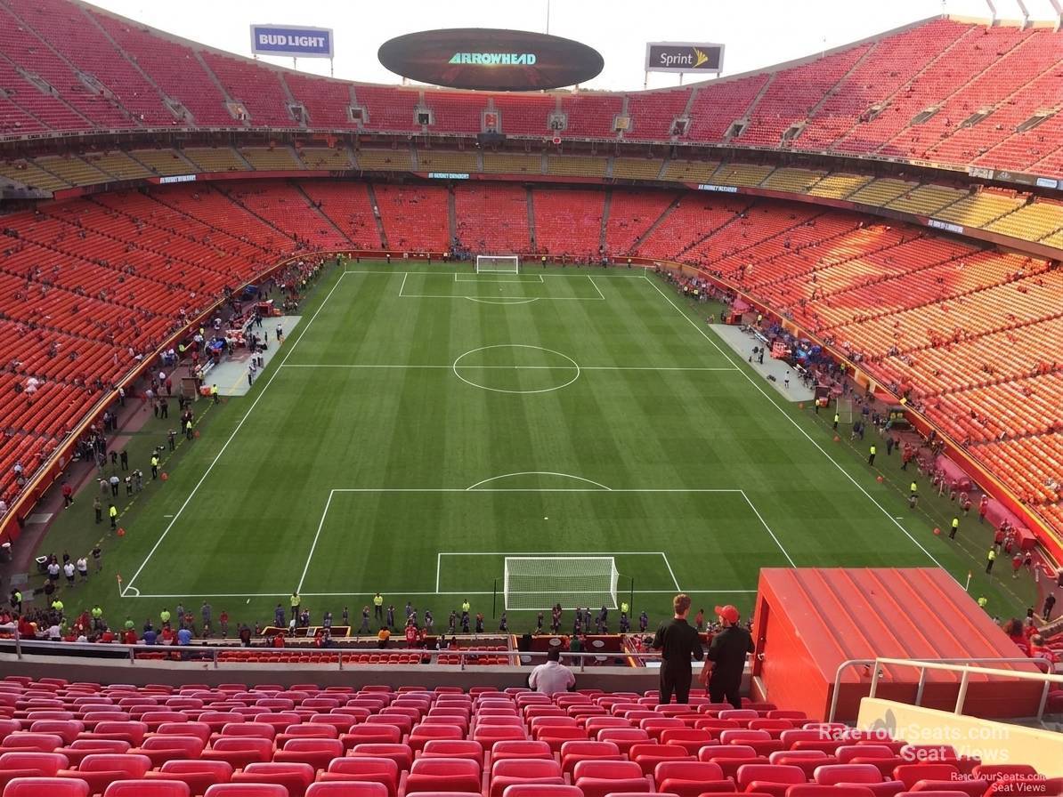 section 313, row 32 seat view  for soccer - arrowhead stadium