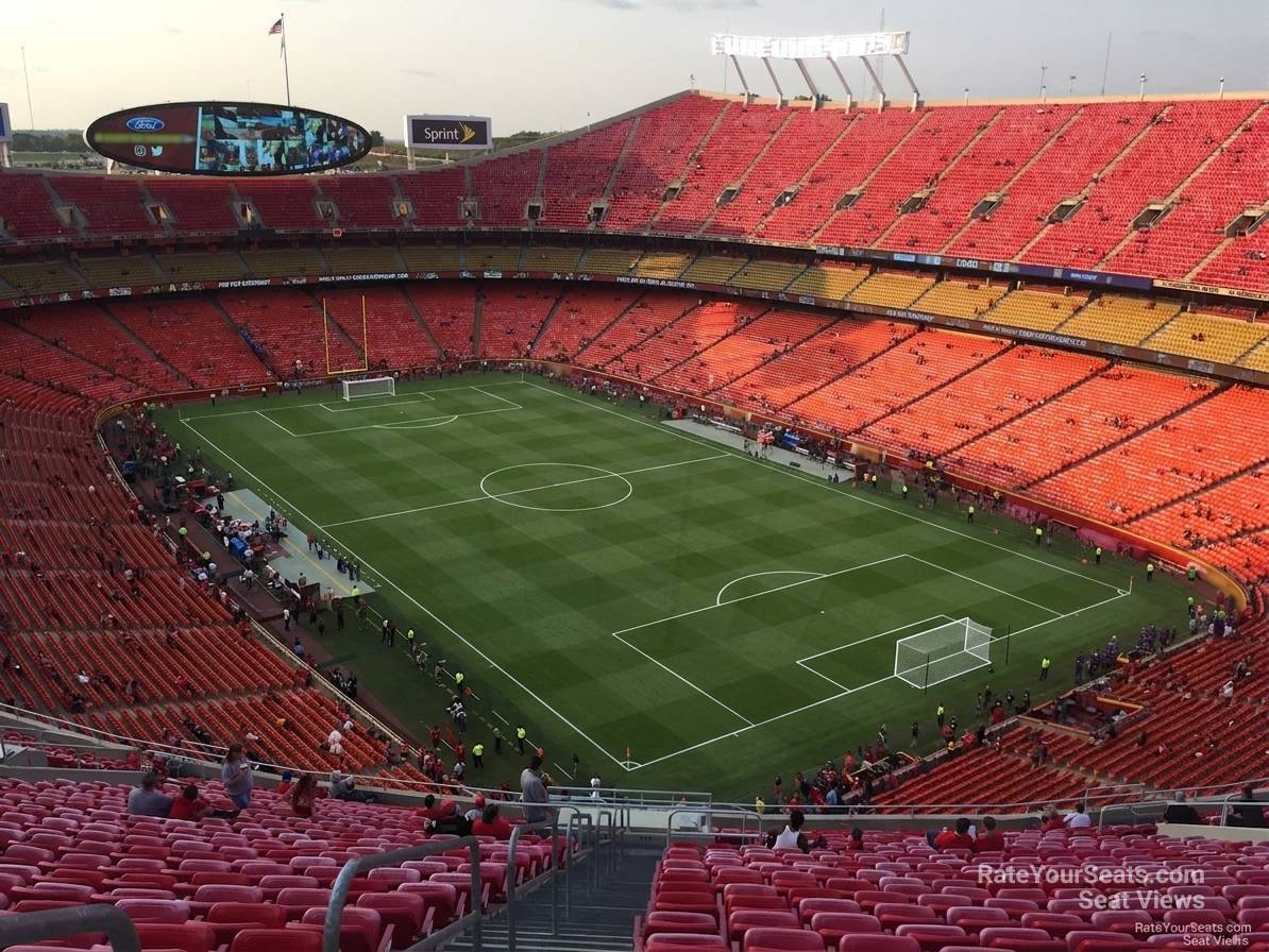 section 316, row 32 seat view  for soccer - arrowhead stadium