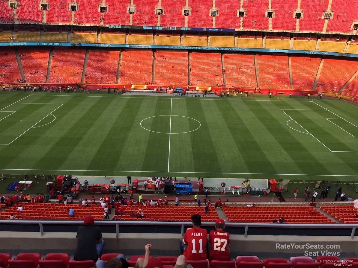 section 324, row 7 seat view  for soccer - arrowhead stadium