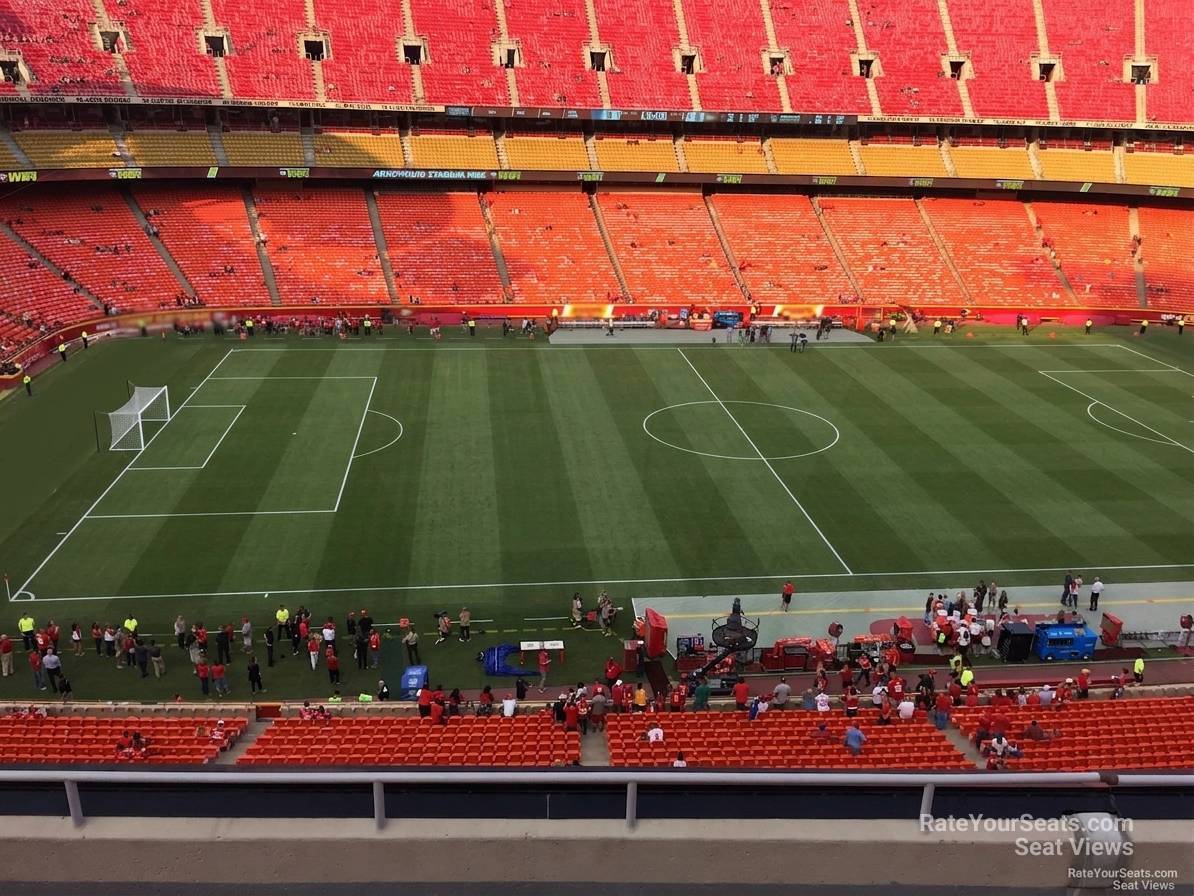 section 326, row 7 seat view  for soccer - arrowhead stadium