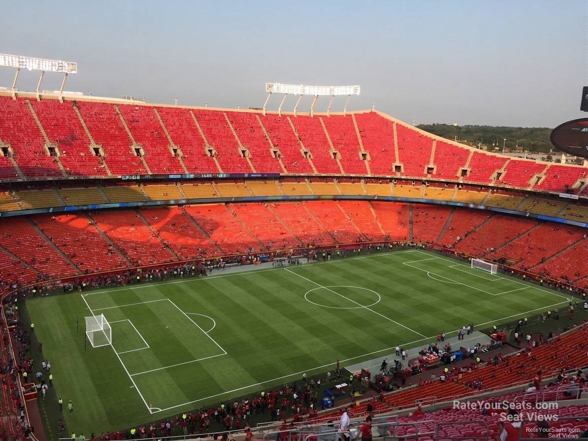section 329, row 32 seat view  for soccer - arrowhead stadium