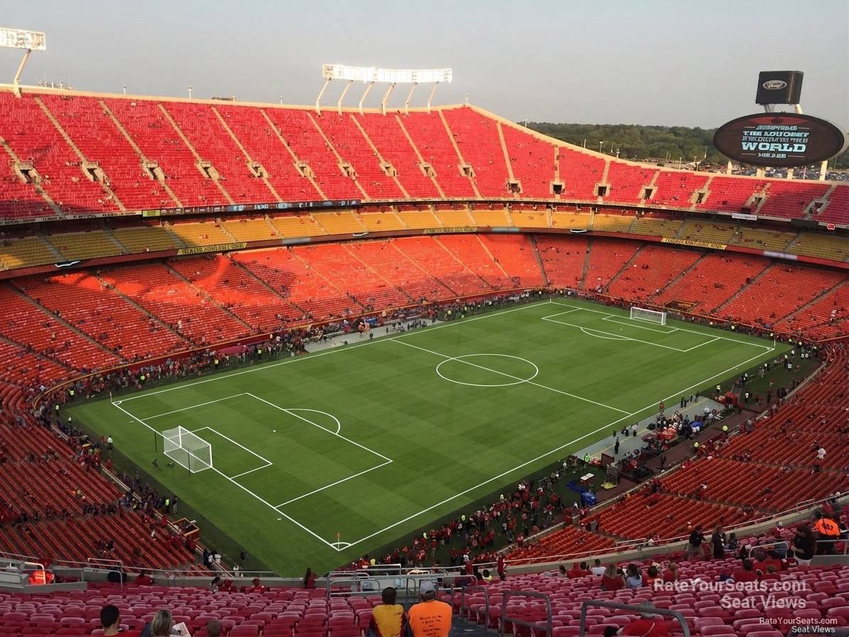 section 331, row 32 seat view  for soccer - arrowhead stadium