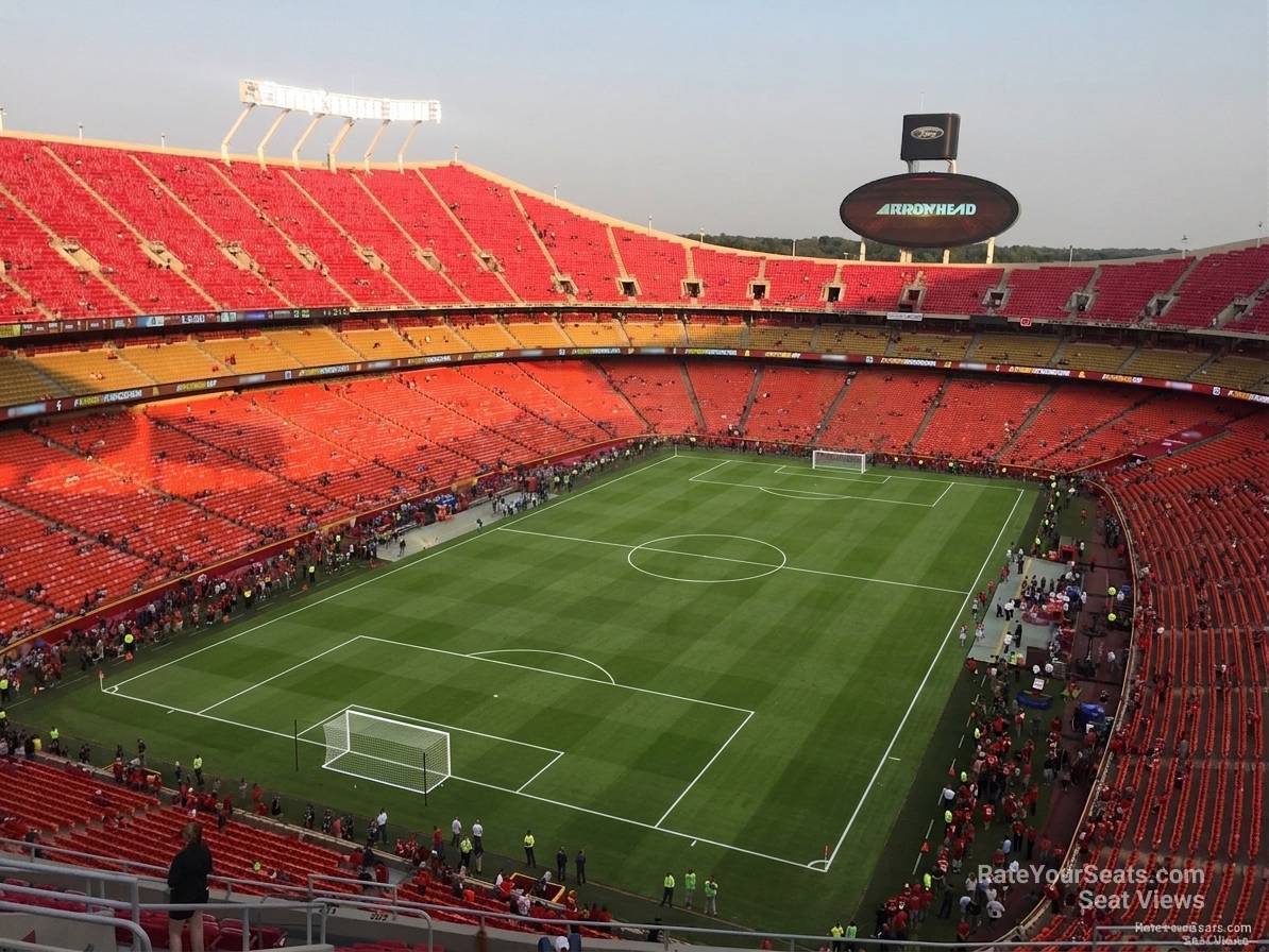section 333, row 32 seat view  for soccer - arrowhead stadium