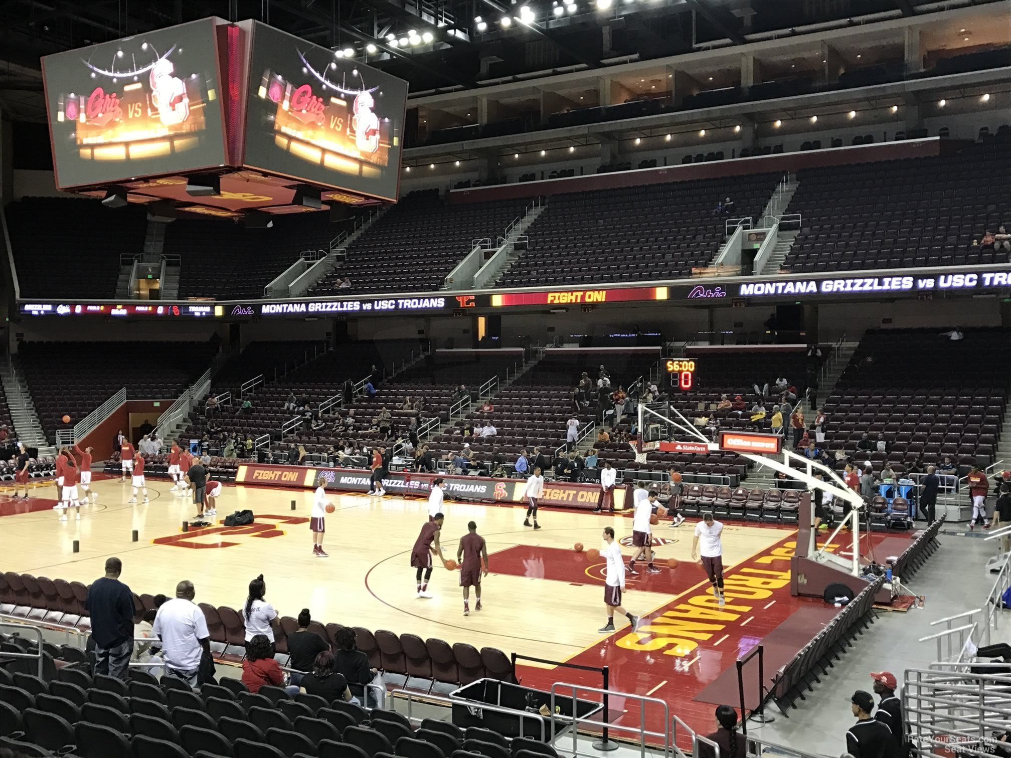 section 107, row 10 seat view  - galen center