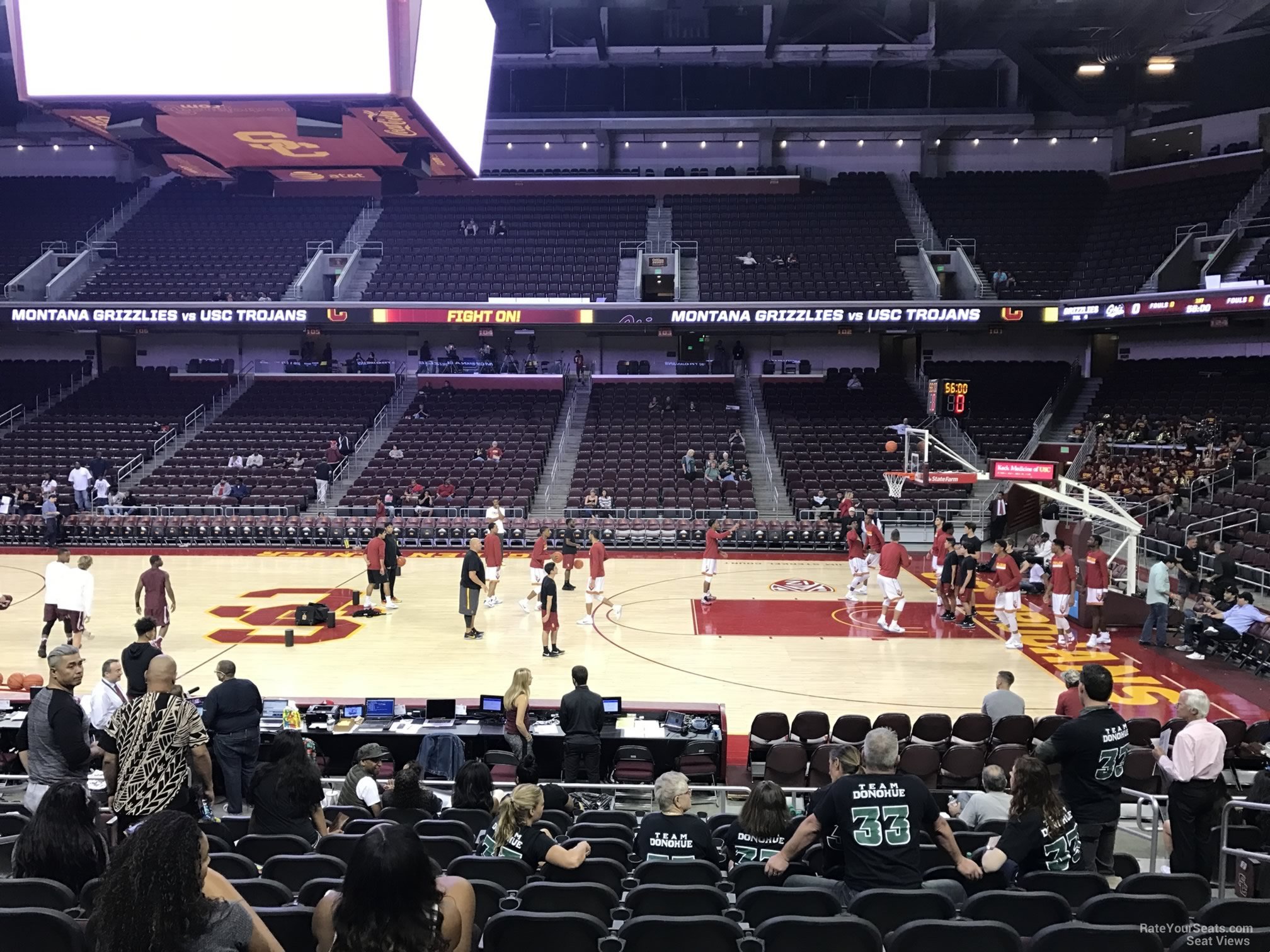 section 117, row 10 seat view  - galen center
