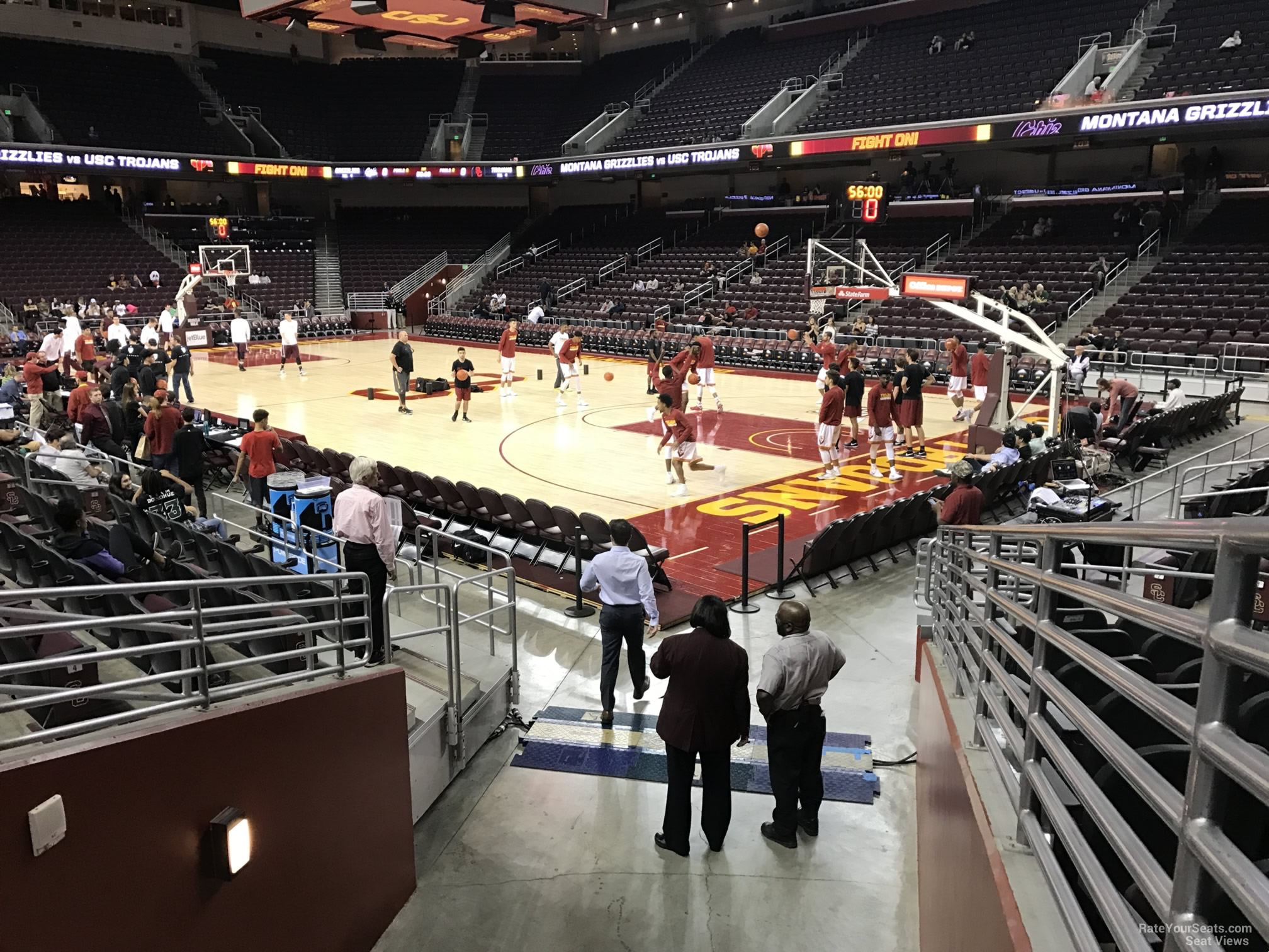 section 120, row 10 seat view  - galen center