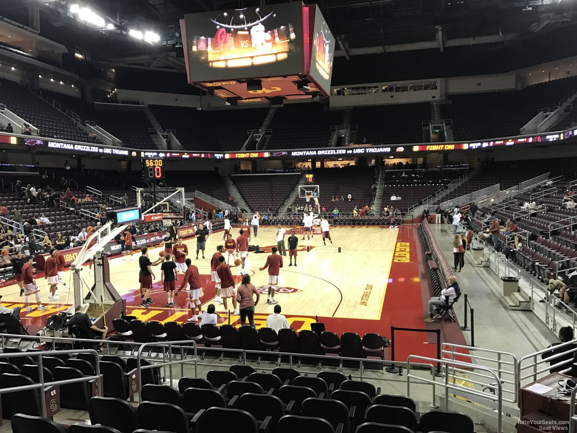 section 123, row 10 seat view  - galen center