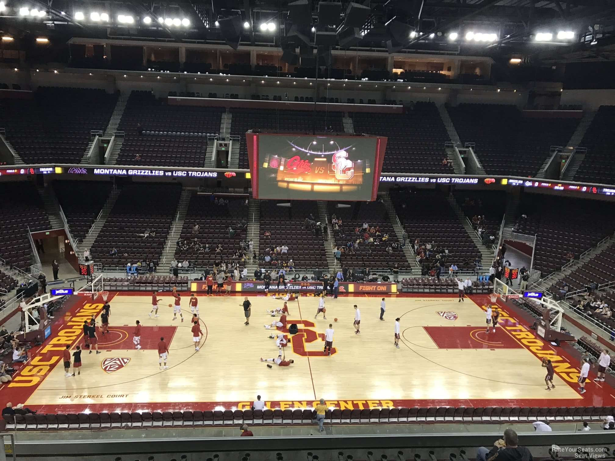 section 205, row 10 seat view  - galen center