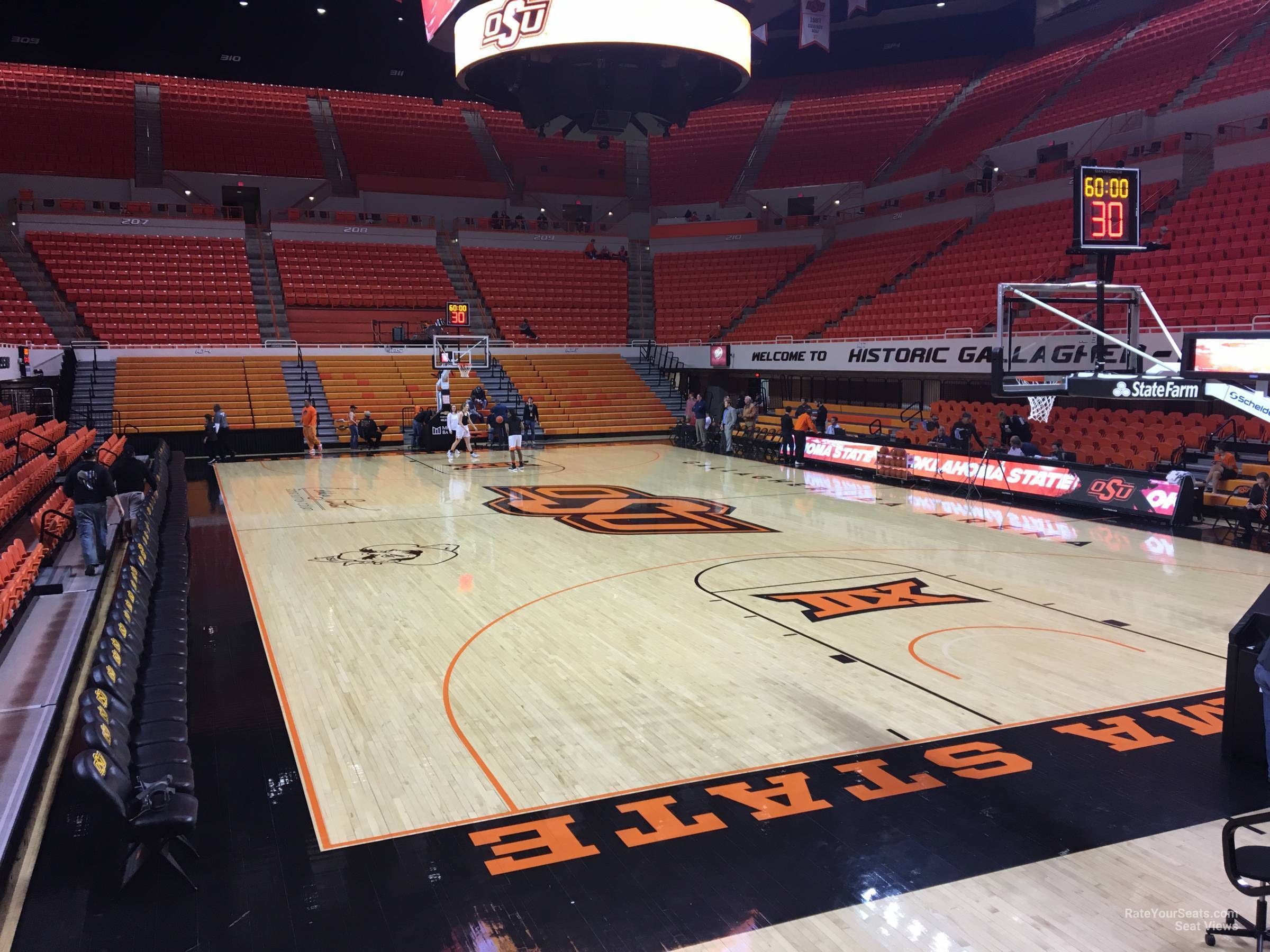 section 112, row 6 seat view  - gallagher-iba arena