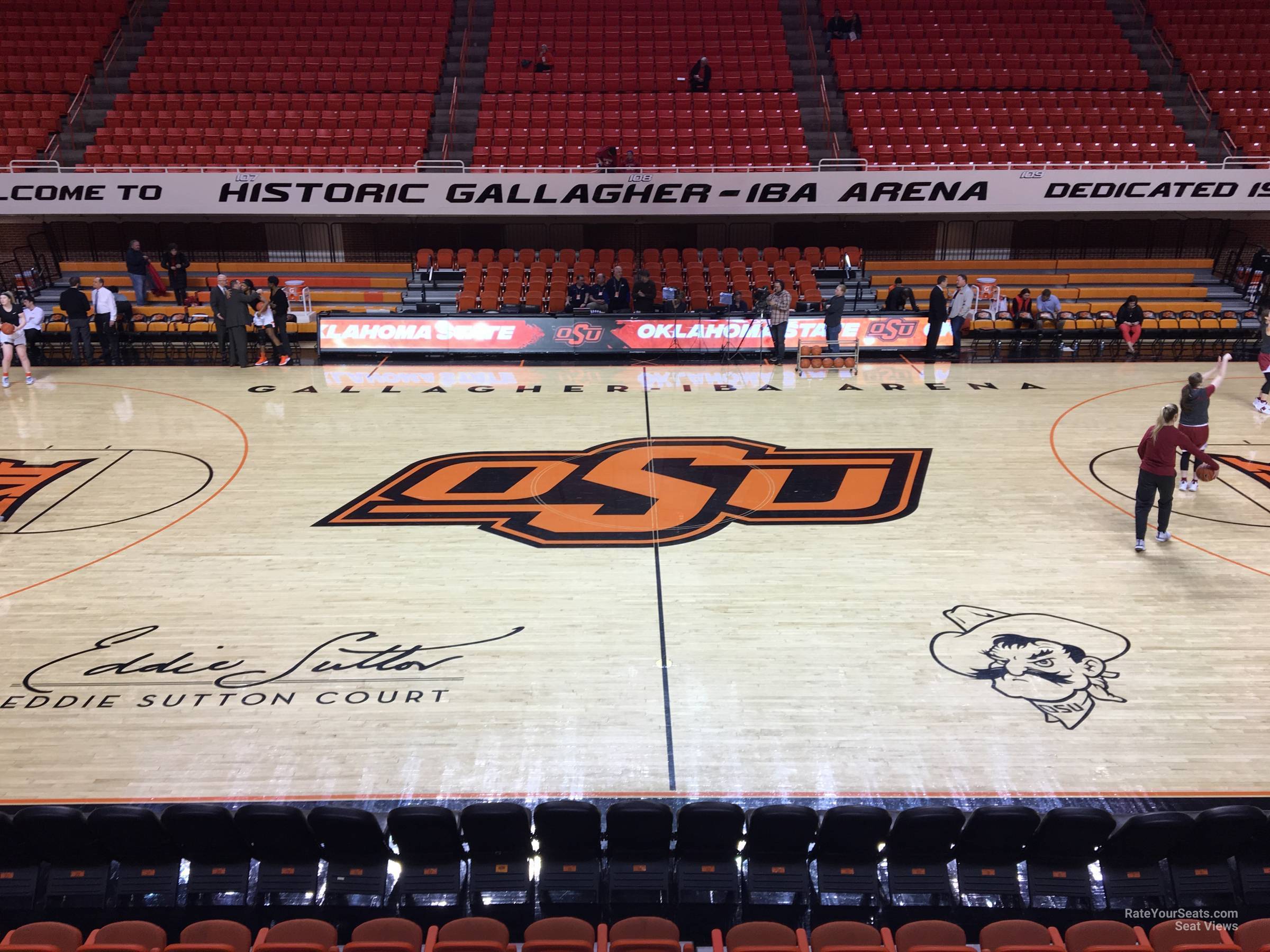section 203, row 3 seat view - gallagher-iba arena