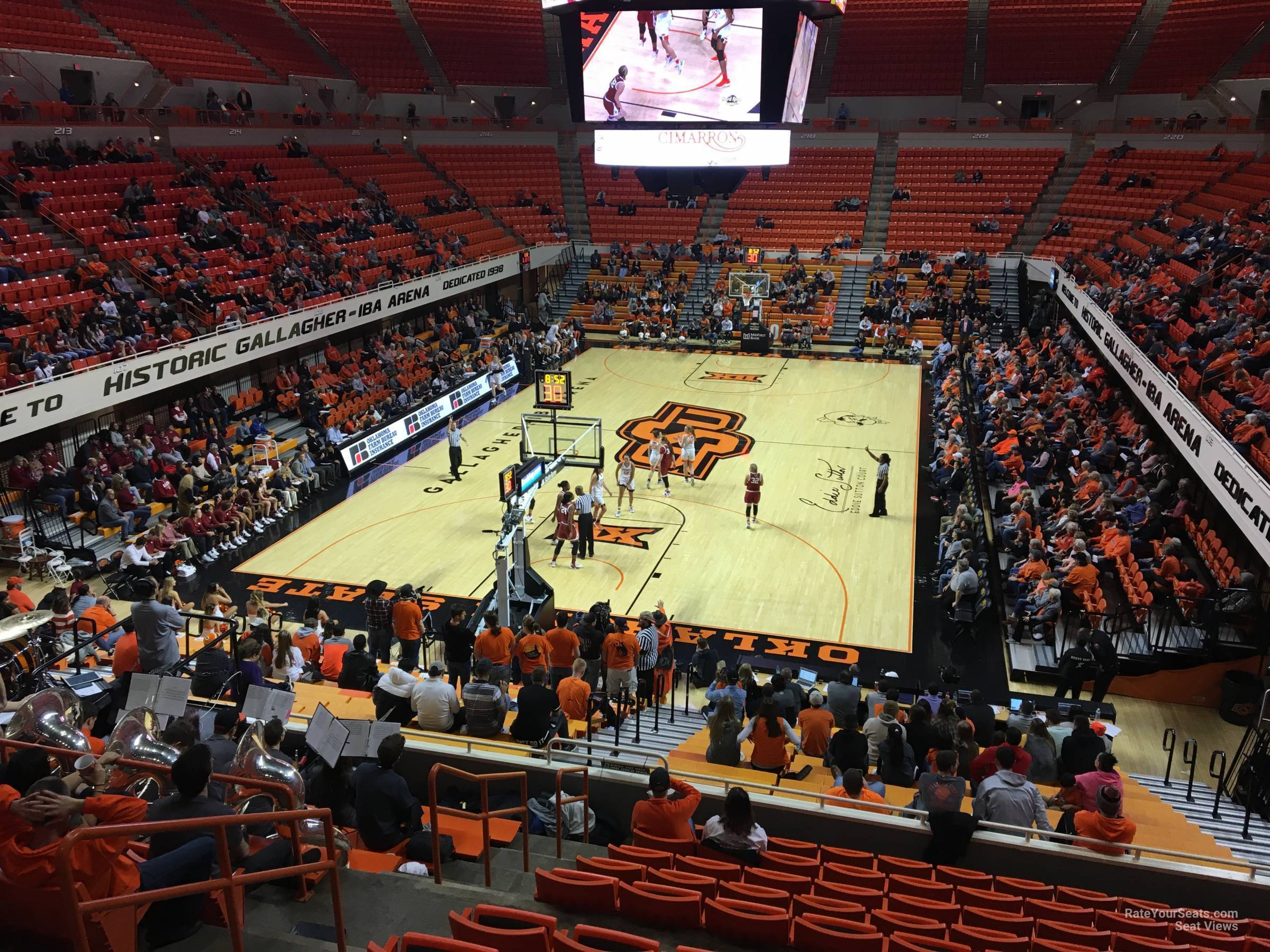 section 207, row 13 seat view  - gallagher-iba arena