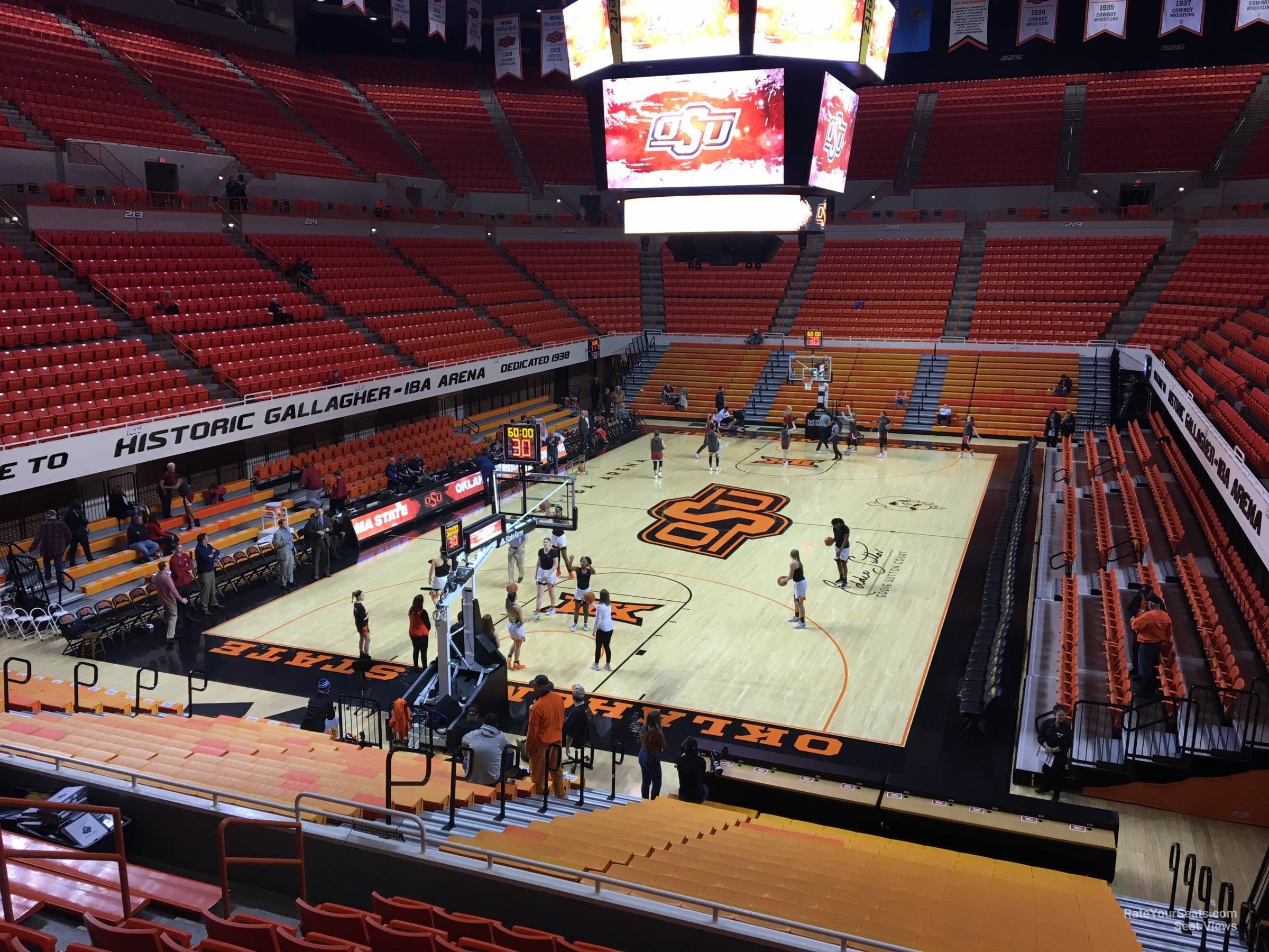 section 207, row 8 seat view  - gallagher-iba arena