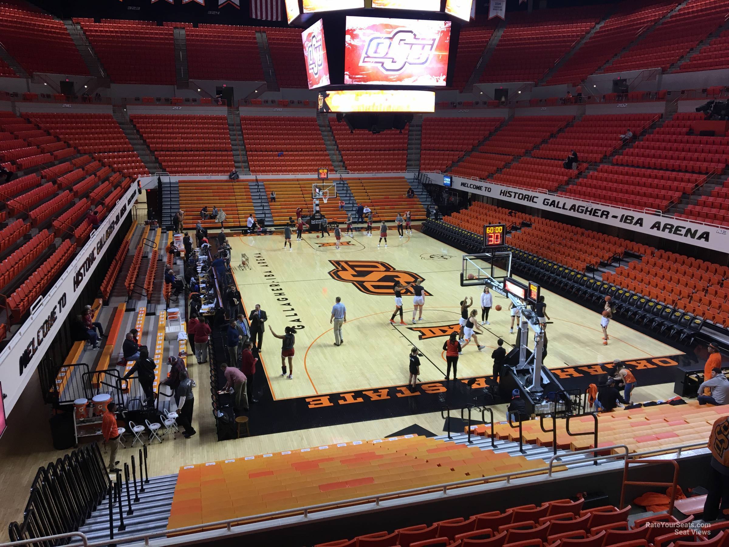 section 209, row 8 seat view - gallagher-iba arena