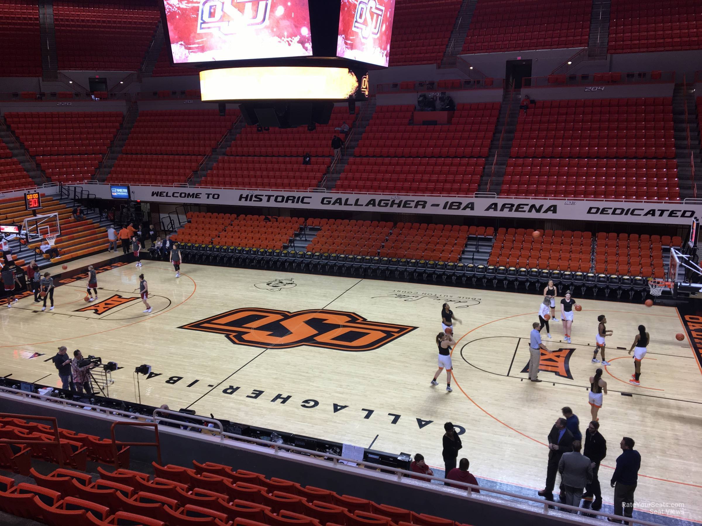 section 212, row 8 seat view  - gallagher-iba arena