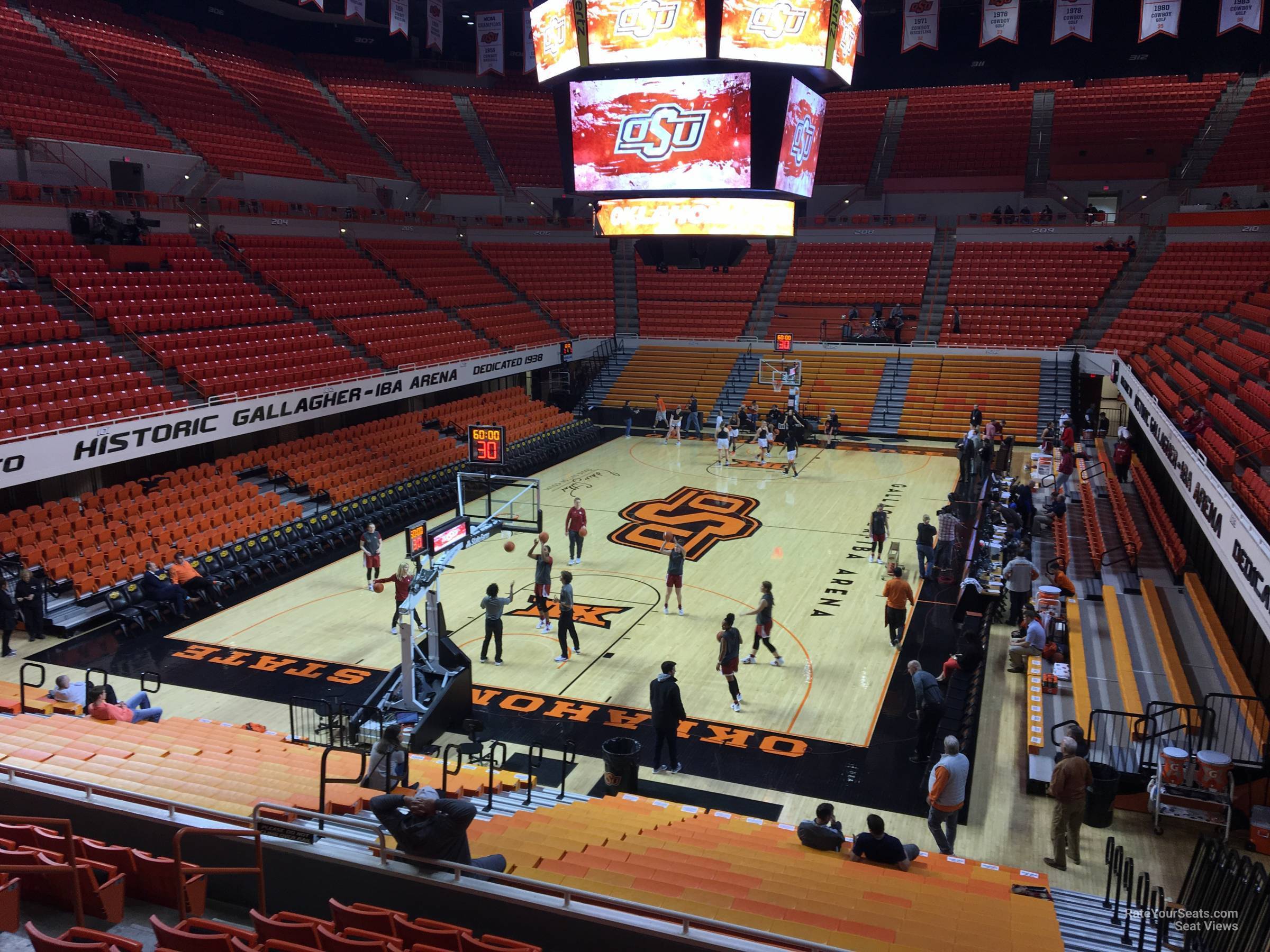 section 217, row 8 seat view - gallagher-iba arena