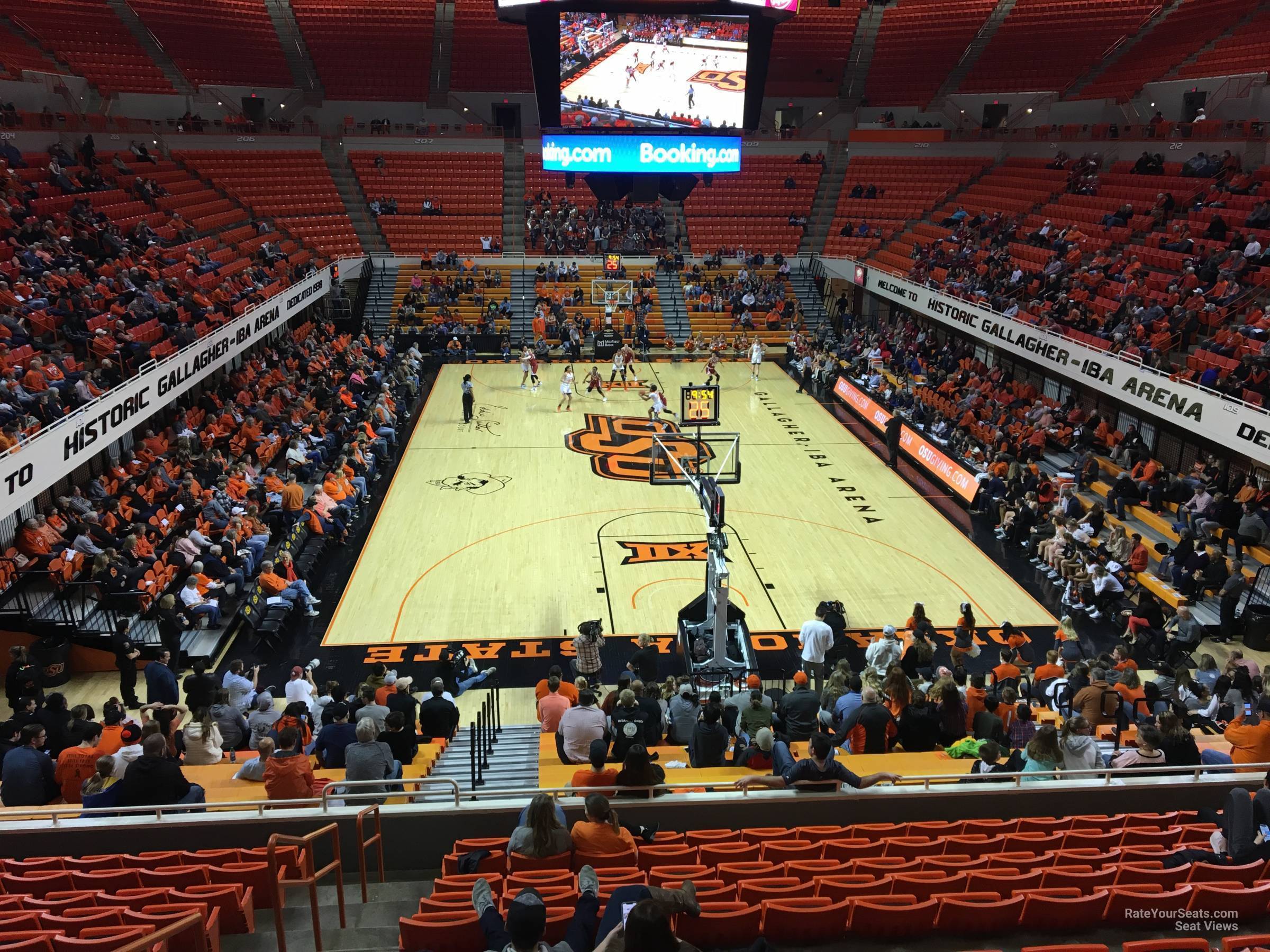 section 218, row 13 seat view  - gallagher-iba arena