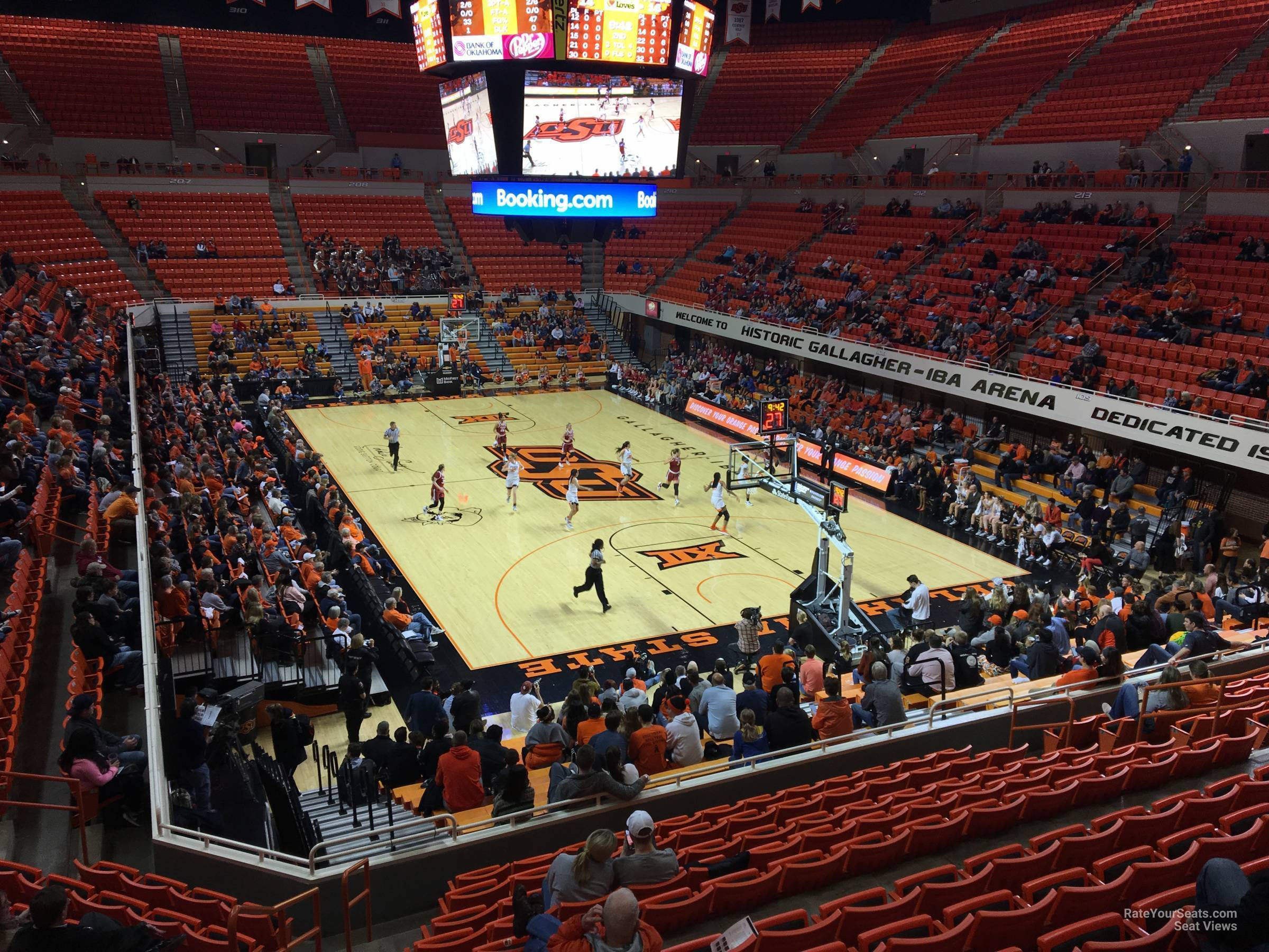 section 219, row 13 seat view  - gallagher-iba arena