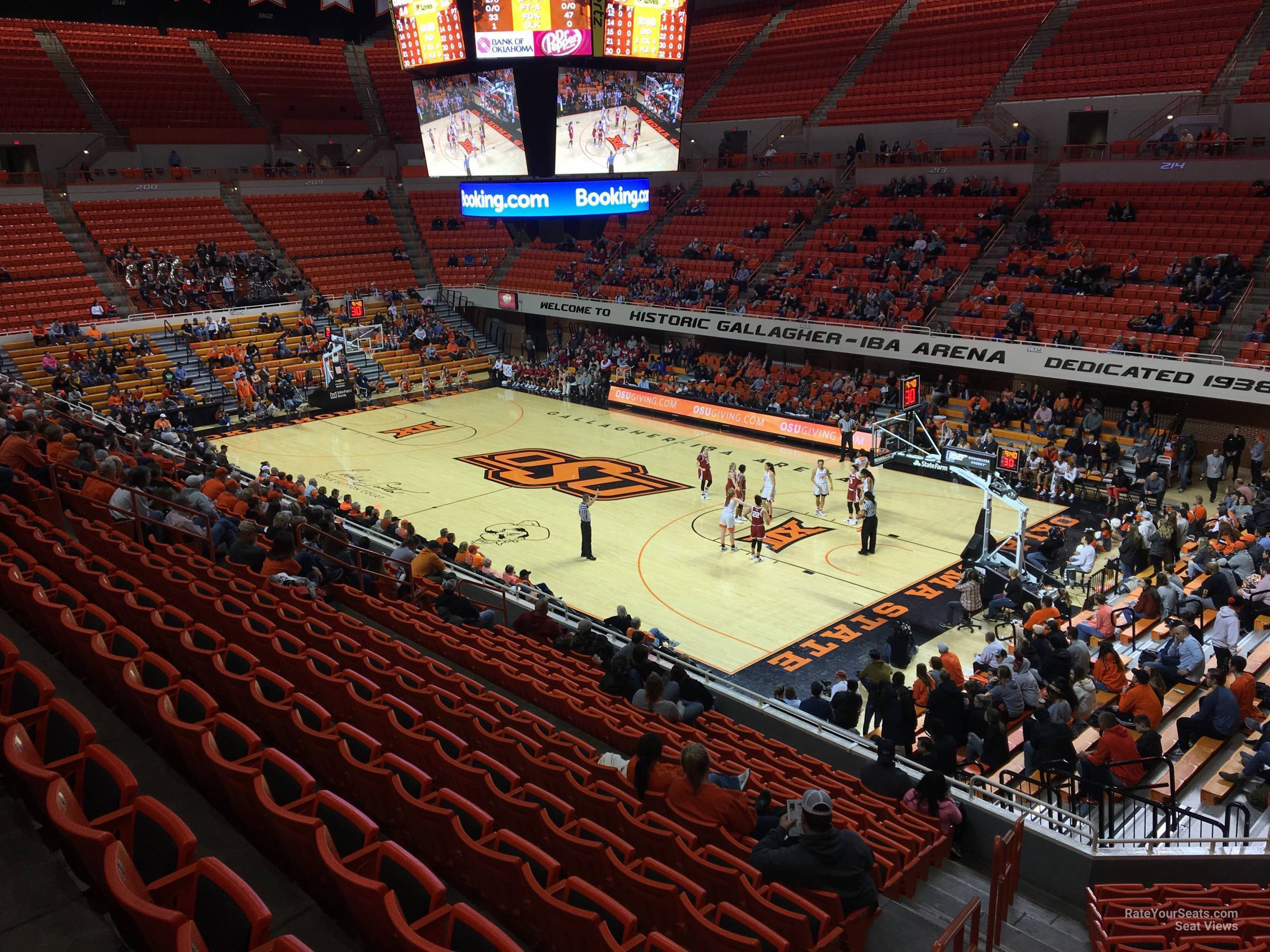 section 220, row 13 seat view  - gallagher-iba arena