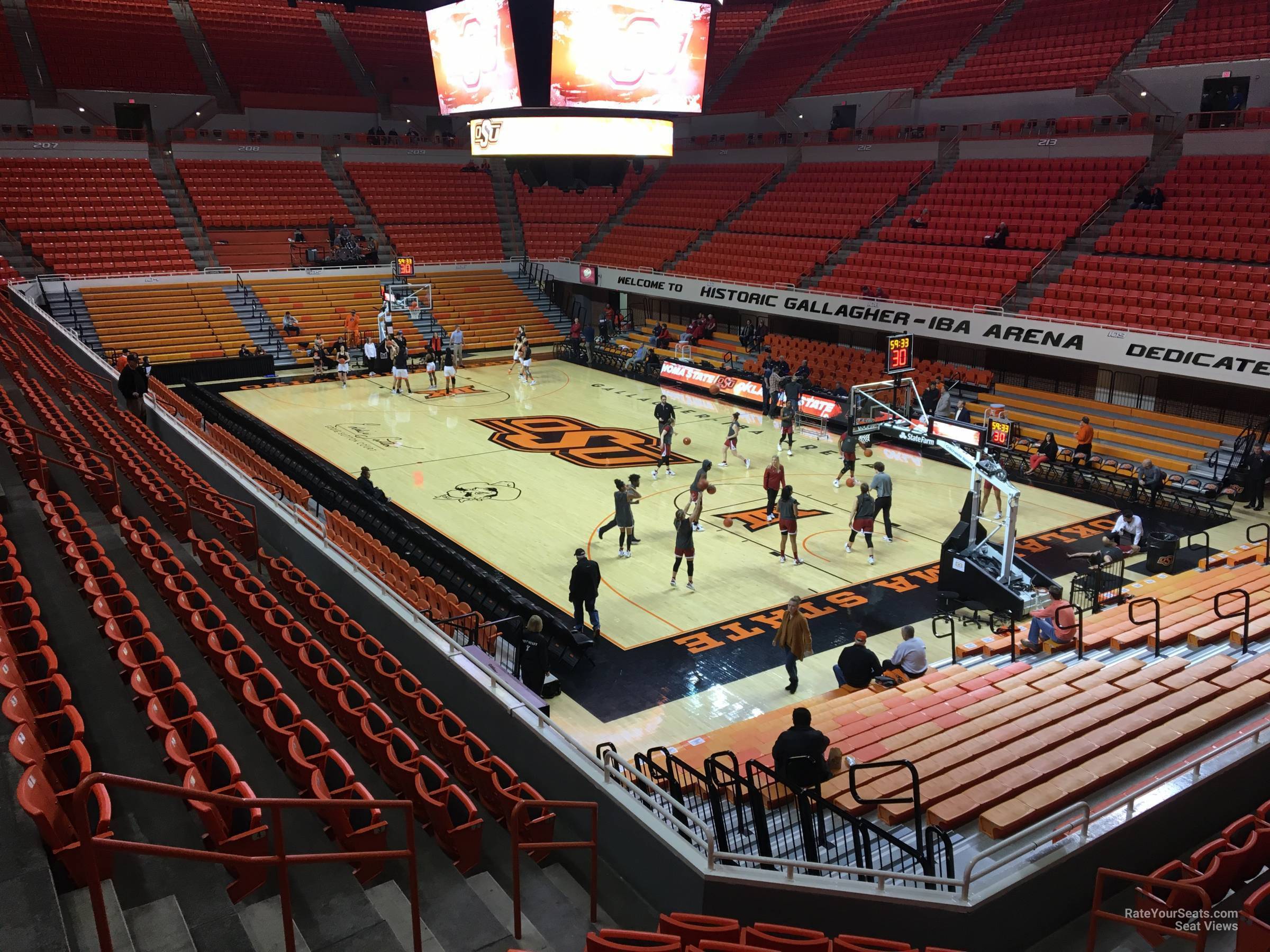 section 220, row 8 seat view  - gallagher-iba arena