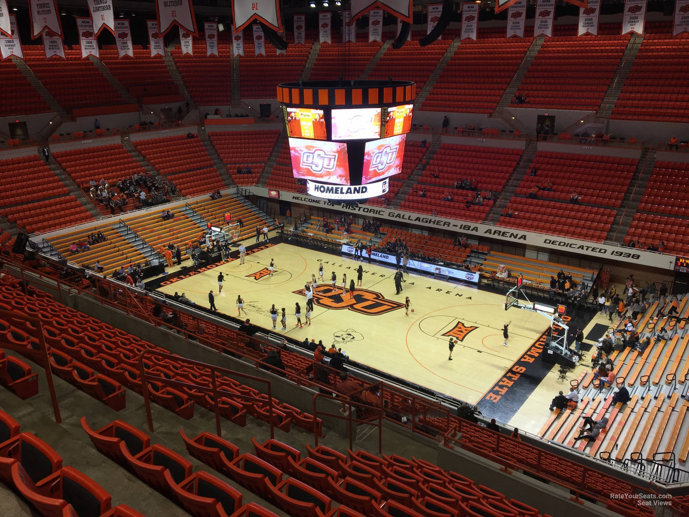 section 301, row 10 seat view  - gallagher-iba arena