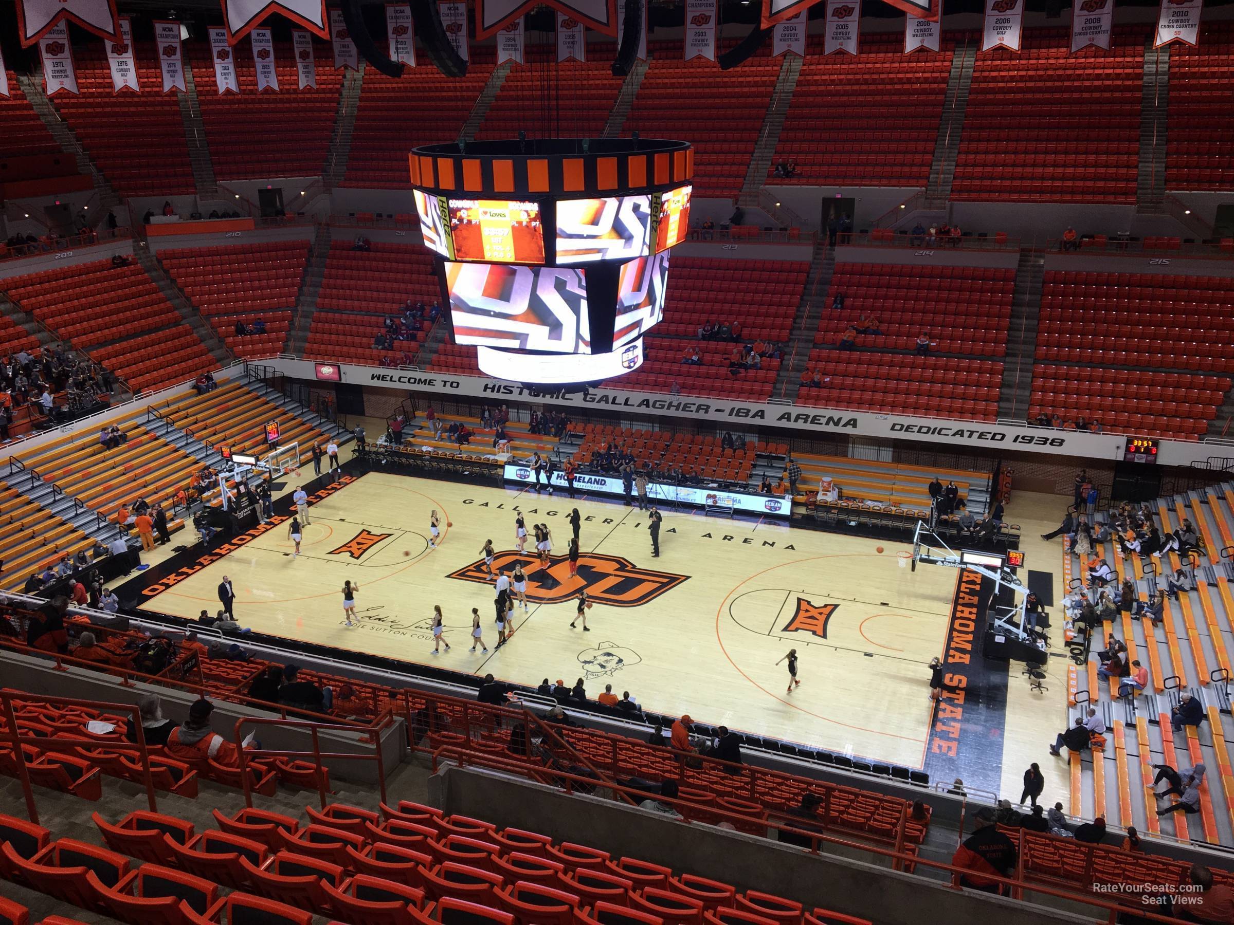 section 302, row 10 seat view  - gallagher-iba arena